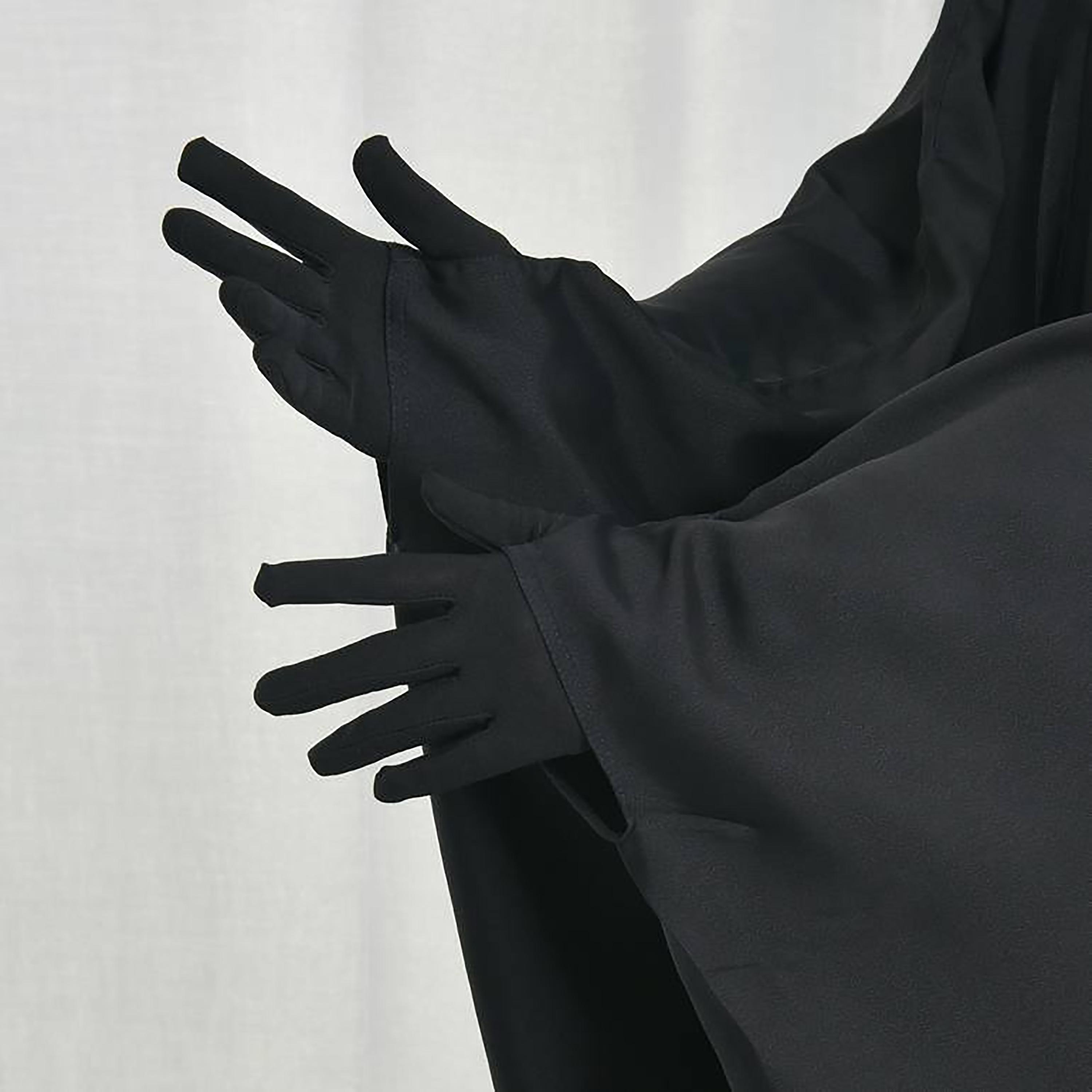 Hawraa Abaya Black Linen Women's Butterfly Cut Abaya with Niqab-women-arabicclothing-prayerclothing-image-4