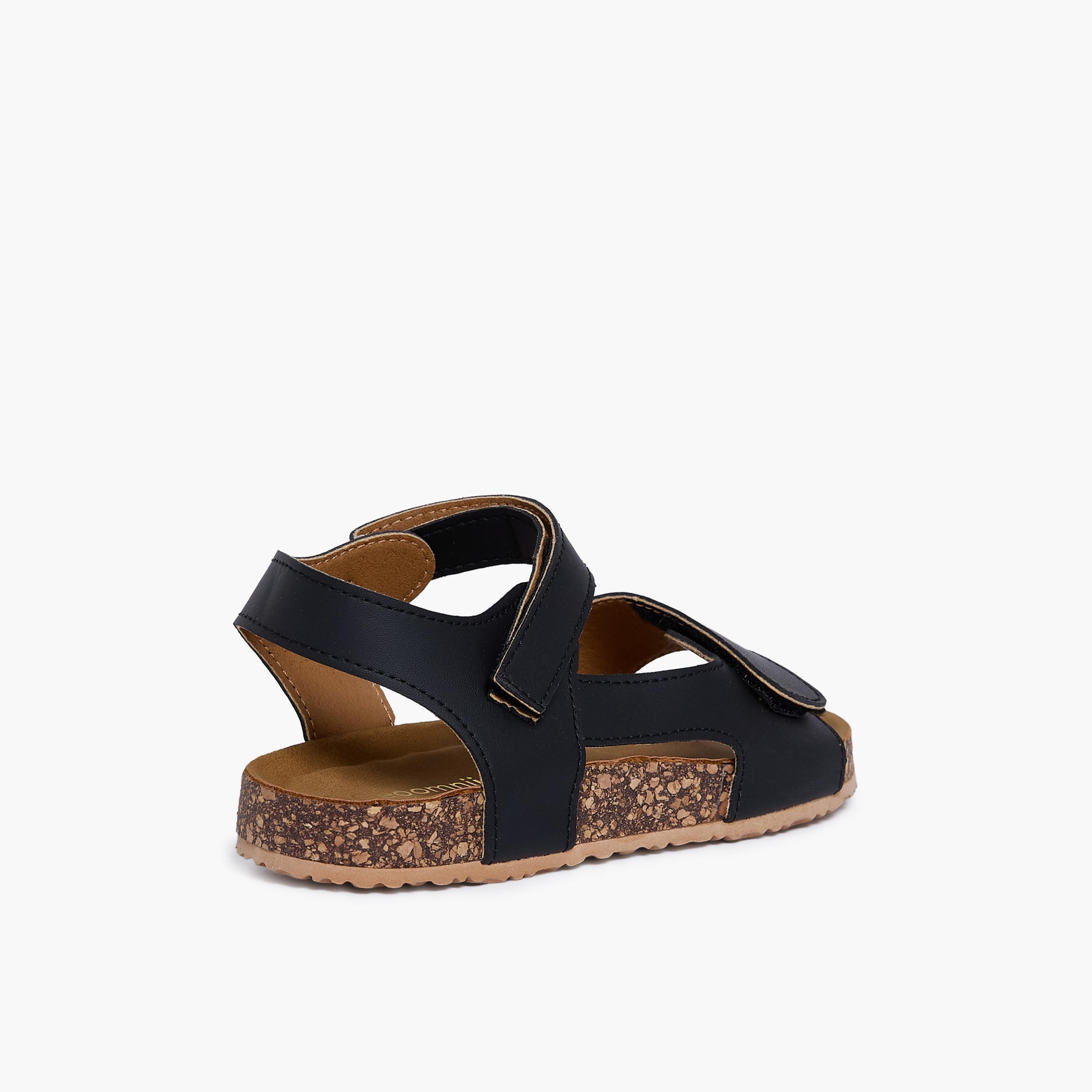 جيومني - صندل تيري1 مشبك وحلقة للبنات | K3309-3-BLACK-girls-shoes-sandals-image-5