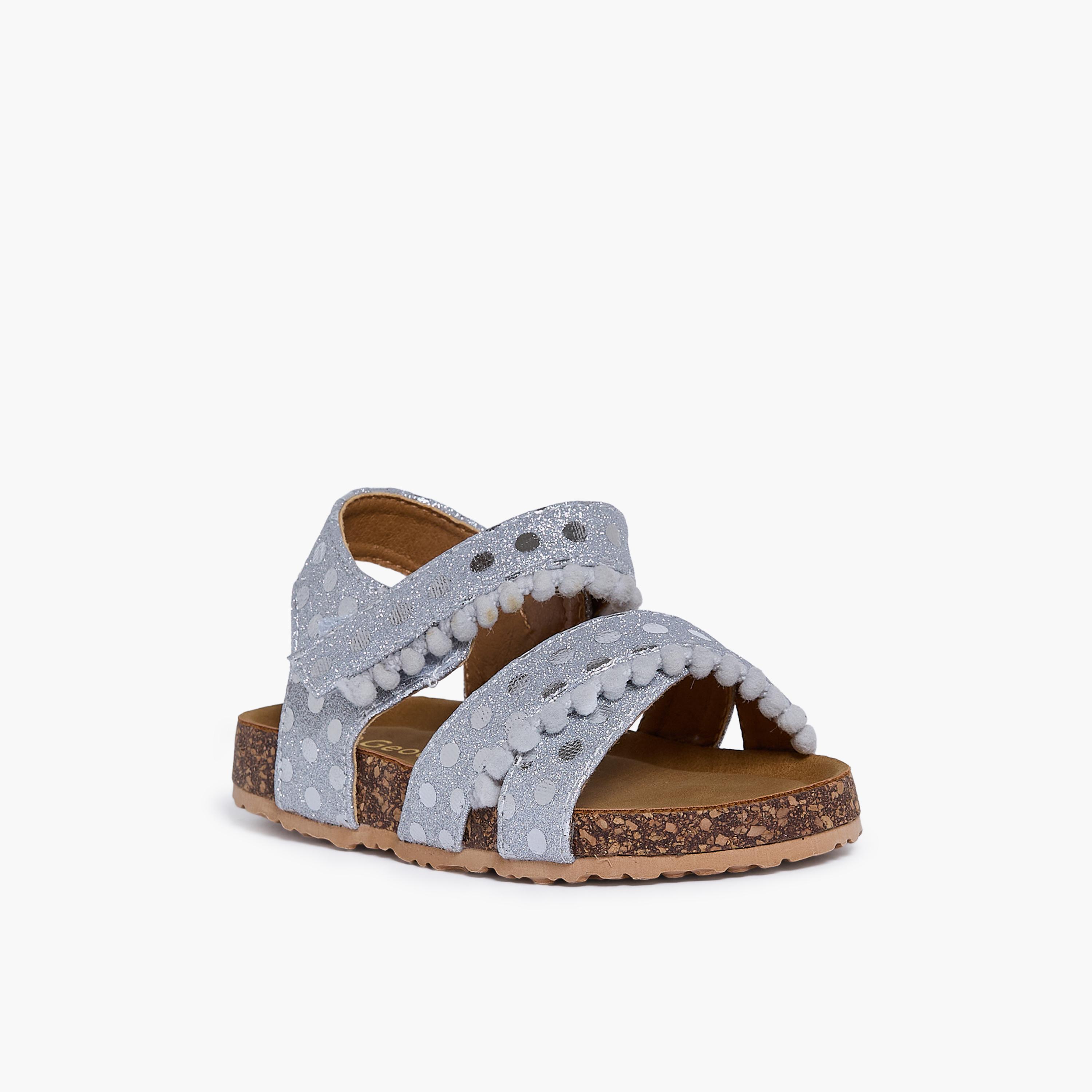 جيومني - صندل تاتيانا مشبك وحلقة للبنات | K3309-6-GREY-girls-shoes-sandals-image-1