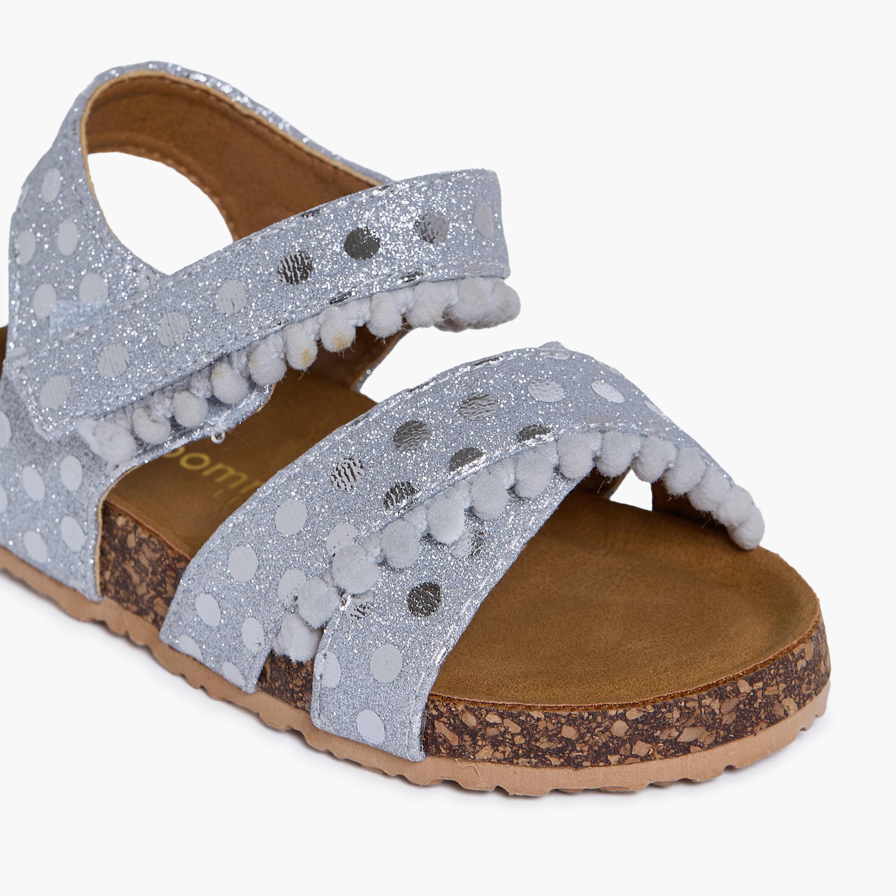 جيومني - صندل تاتيانا مشبك وحلقة للبنات | K3309-6-GREY-girls-shoes-sandals-image-2