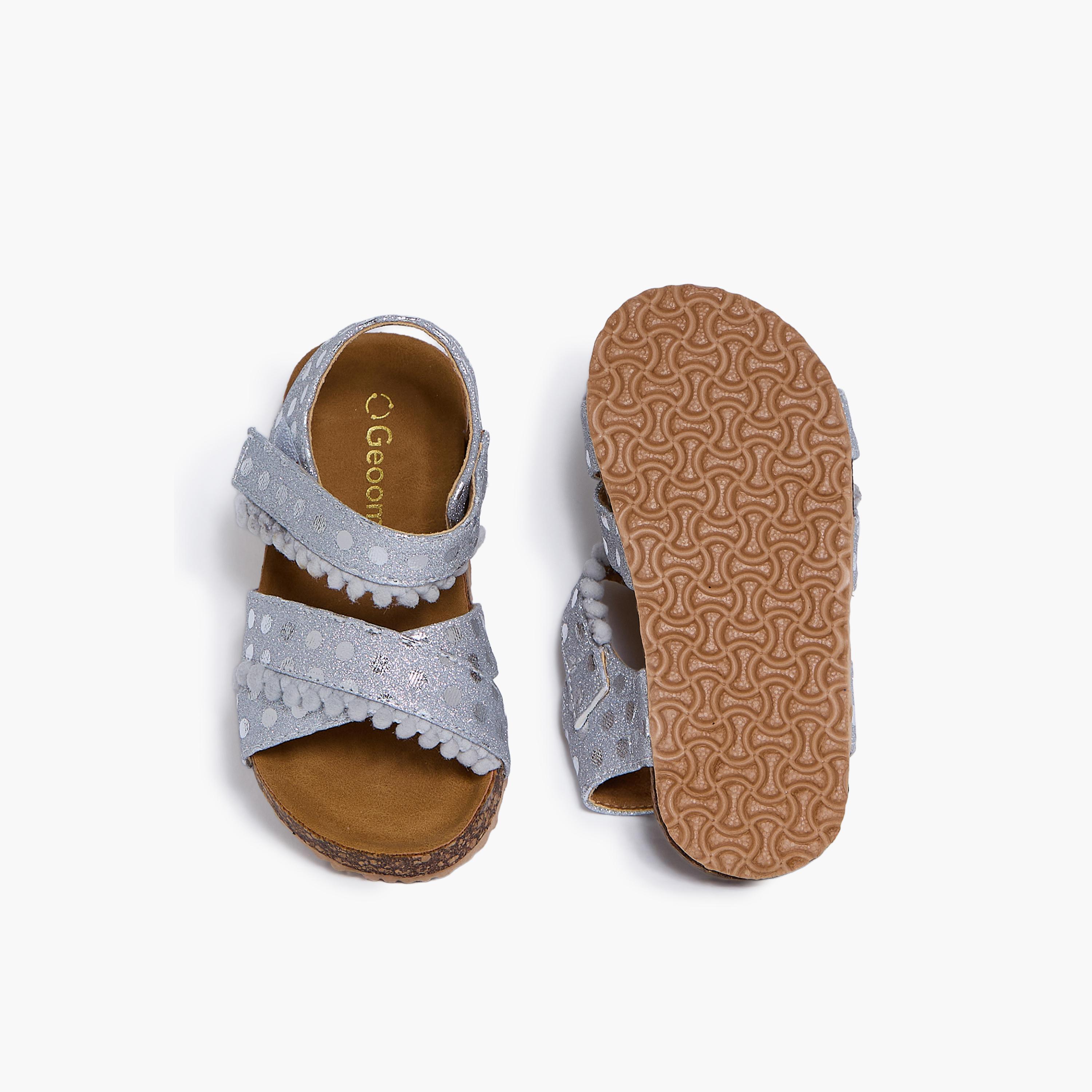 جيومني - صندل تاتيانا مشبك وحلقة للبنات | K3309-6-GREY-girls-shoes-sandals-image-3