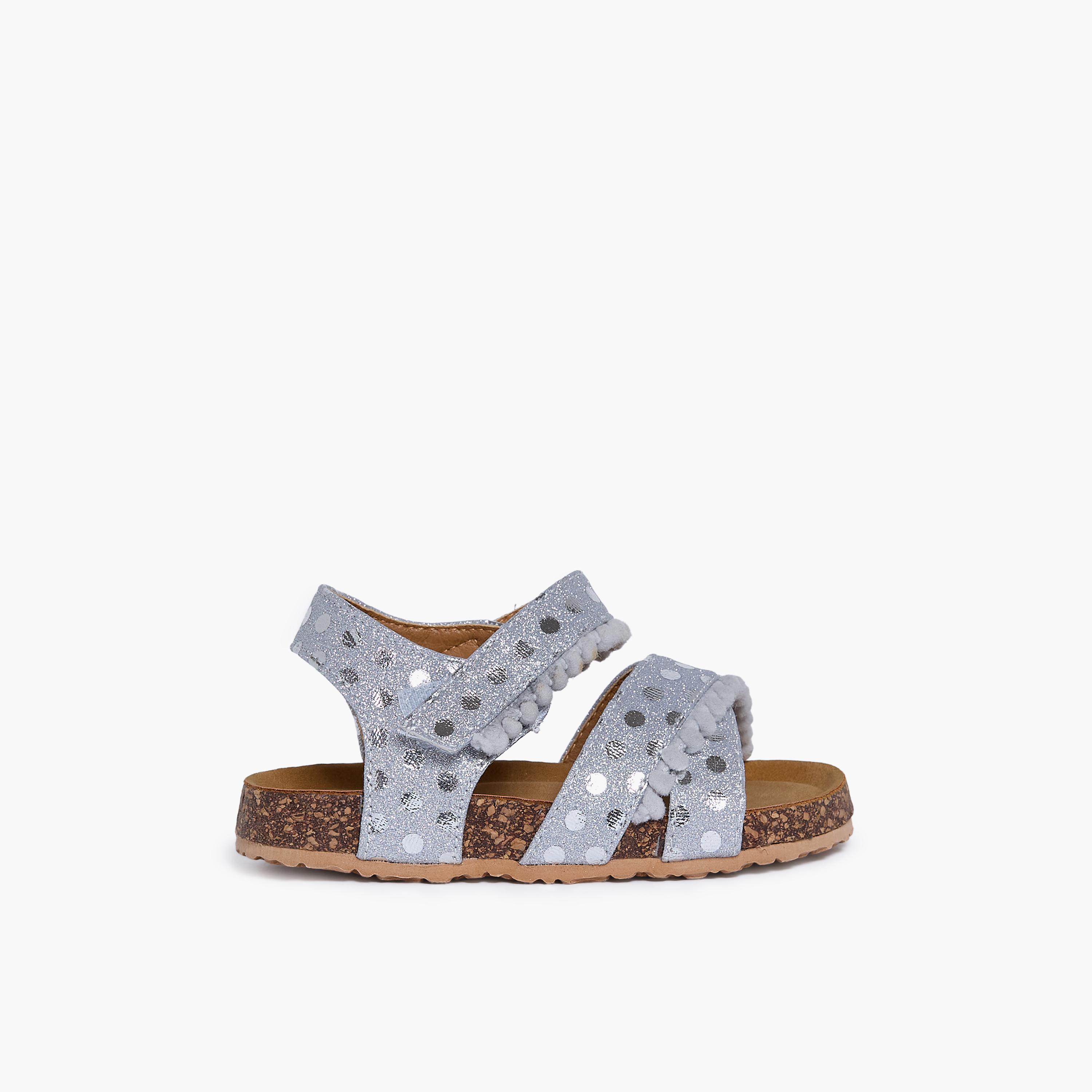 جيومني - صندل تاتيانا مشبك وحلقة للبنات | K3309-6-GREY-girls-shoes-sandals-image-4