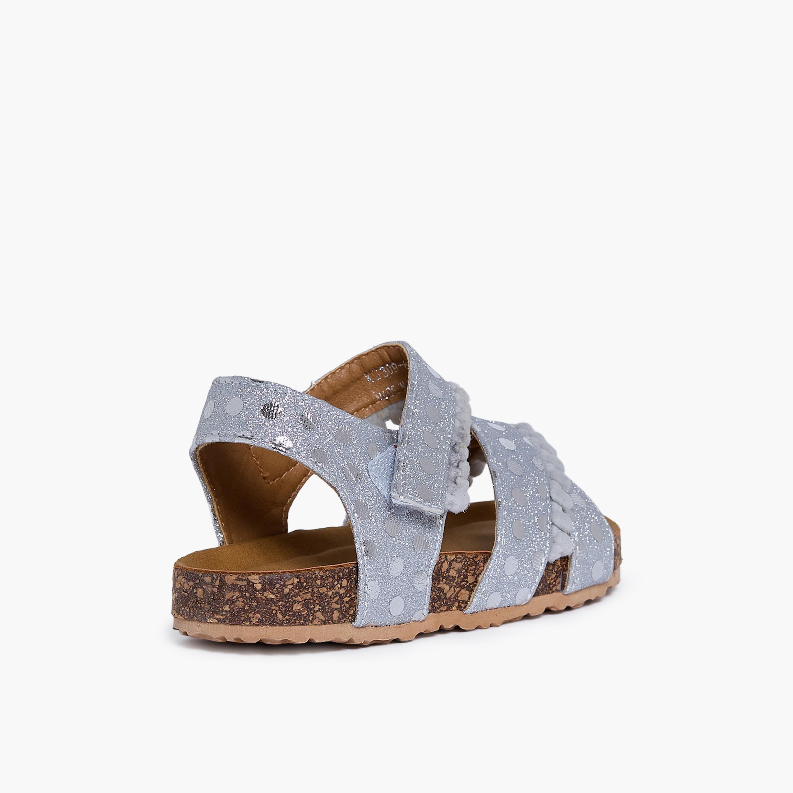 جيومني - صندل تاتيانا مشبك وحلقة للبنات | K3309-6-GREY-girls-shoes-sandals-image-5
