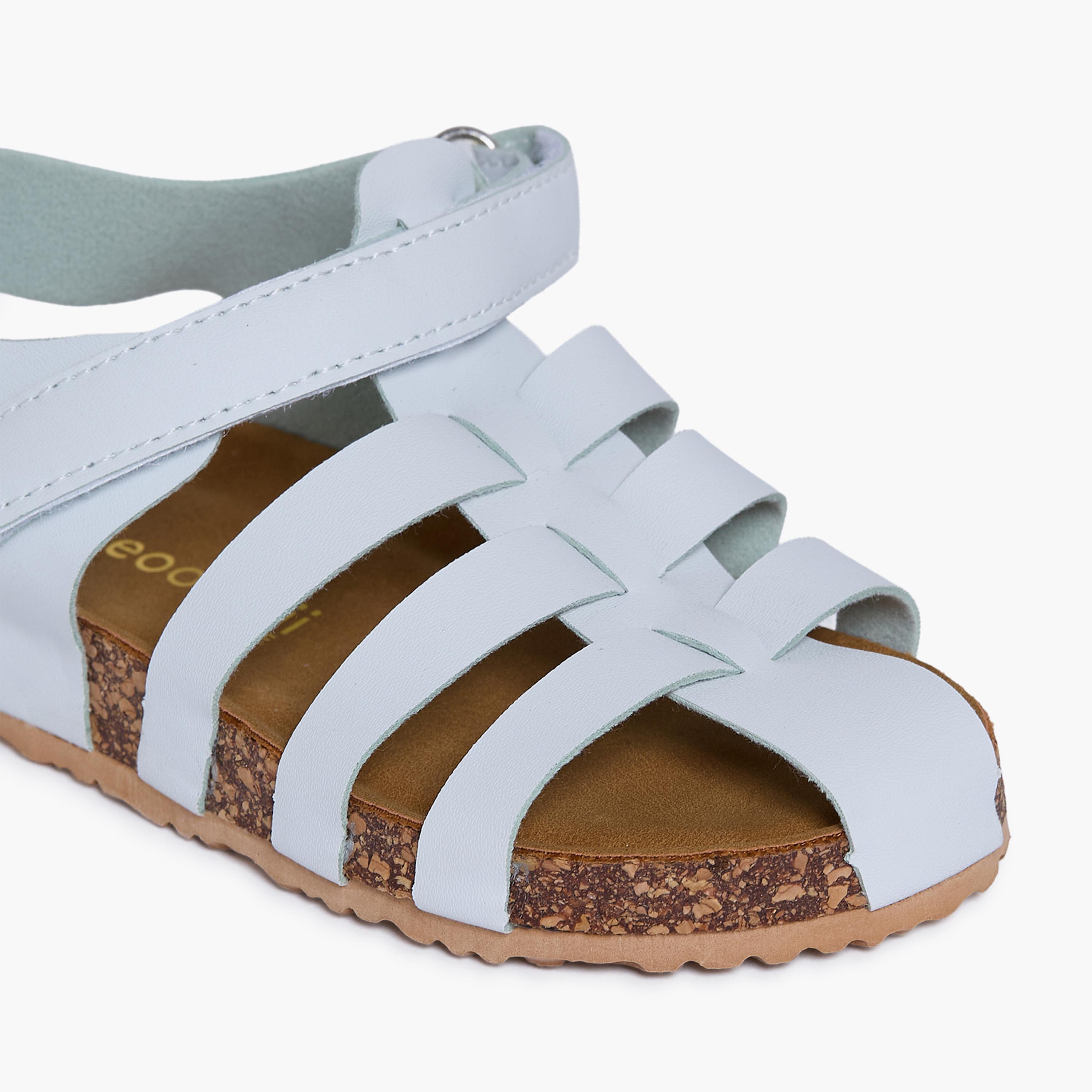 Geoomnii Kids Hook & Loop Tina1 Strap Sandals | K3309-7-GREY-boys-shoes-sandals-image-2