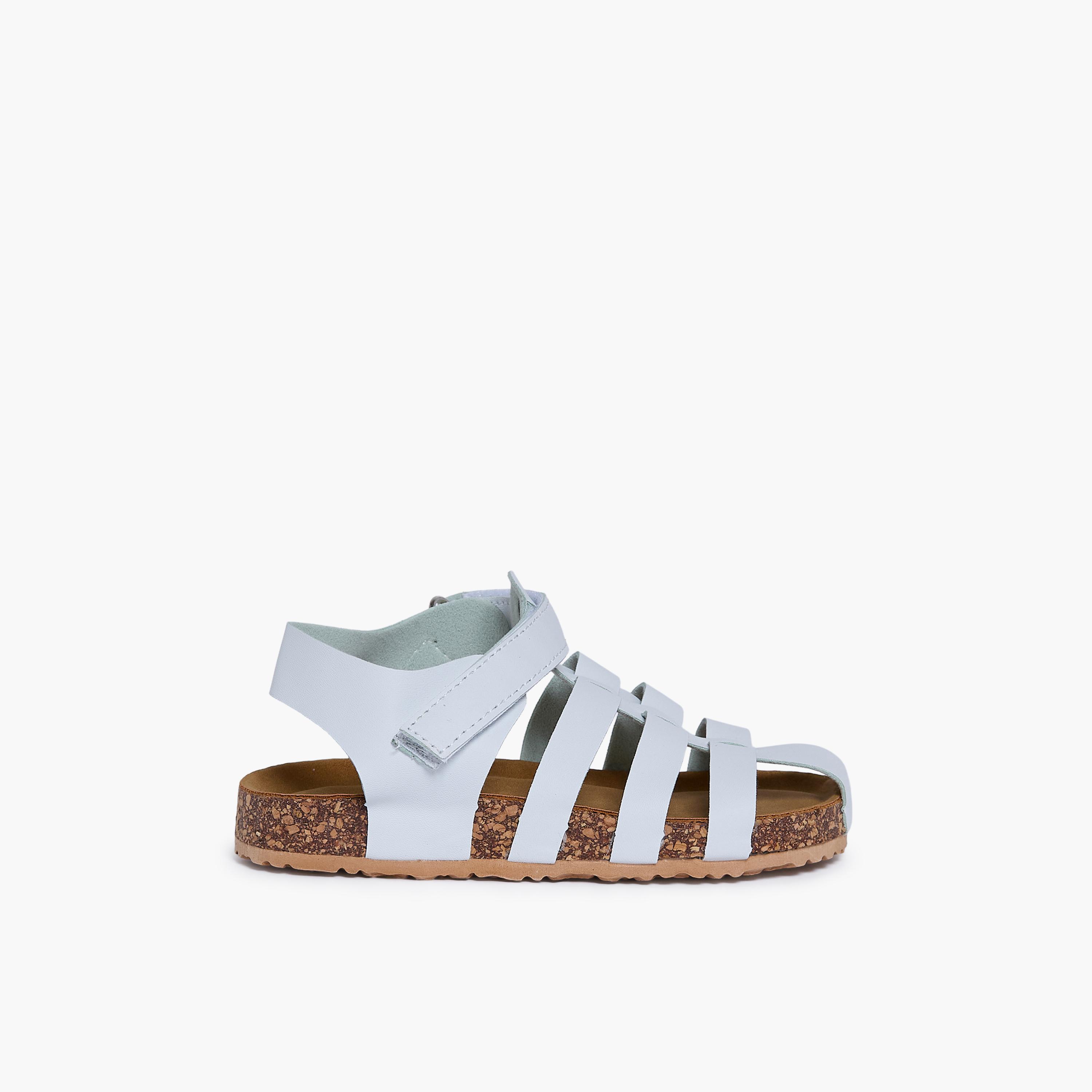 Geoomnii Kids Hook & Loop Tina1 Strap Sandals | K3309-7-GREY-boys-shoes-sandals-image-4