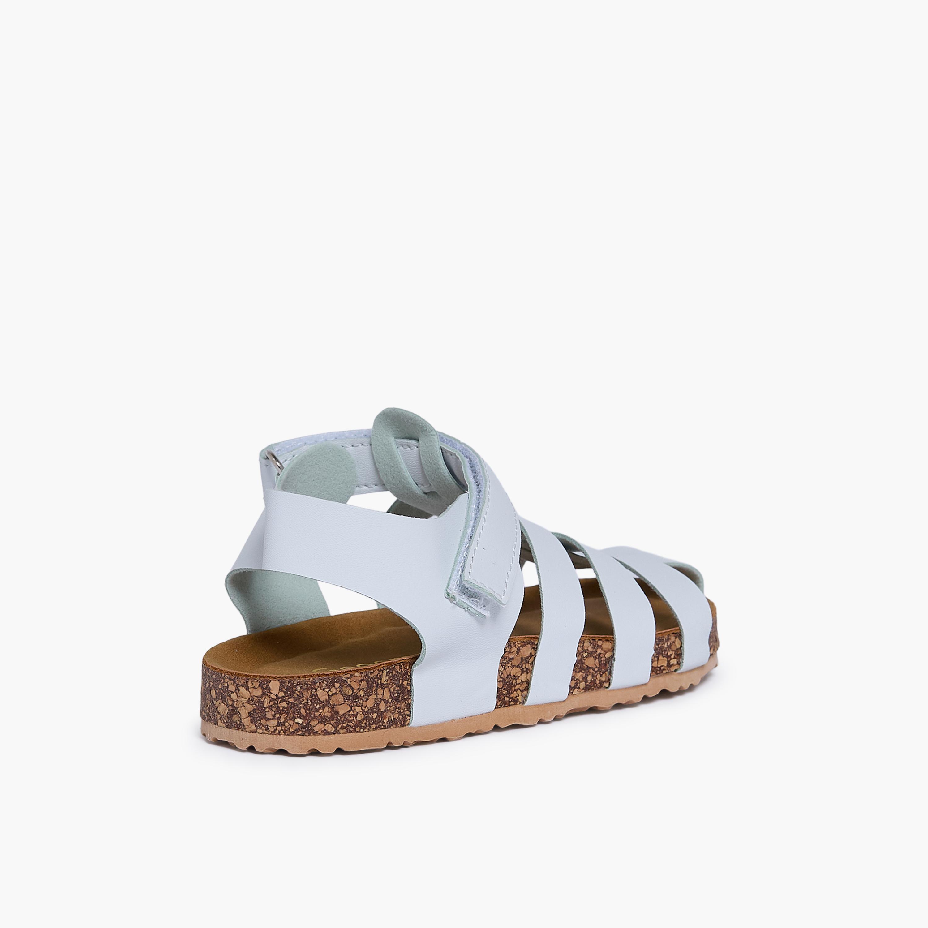 Geoomnii Kids Hook & Loop Tina1 Strap Sandals | K3309-7-GREY-boys-shoes-sandals-image-5