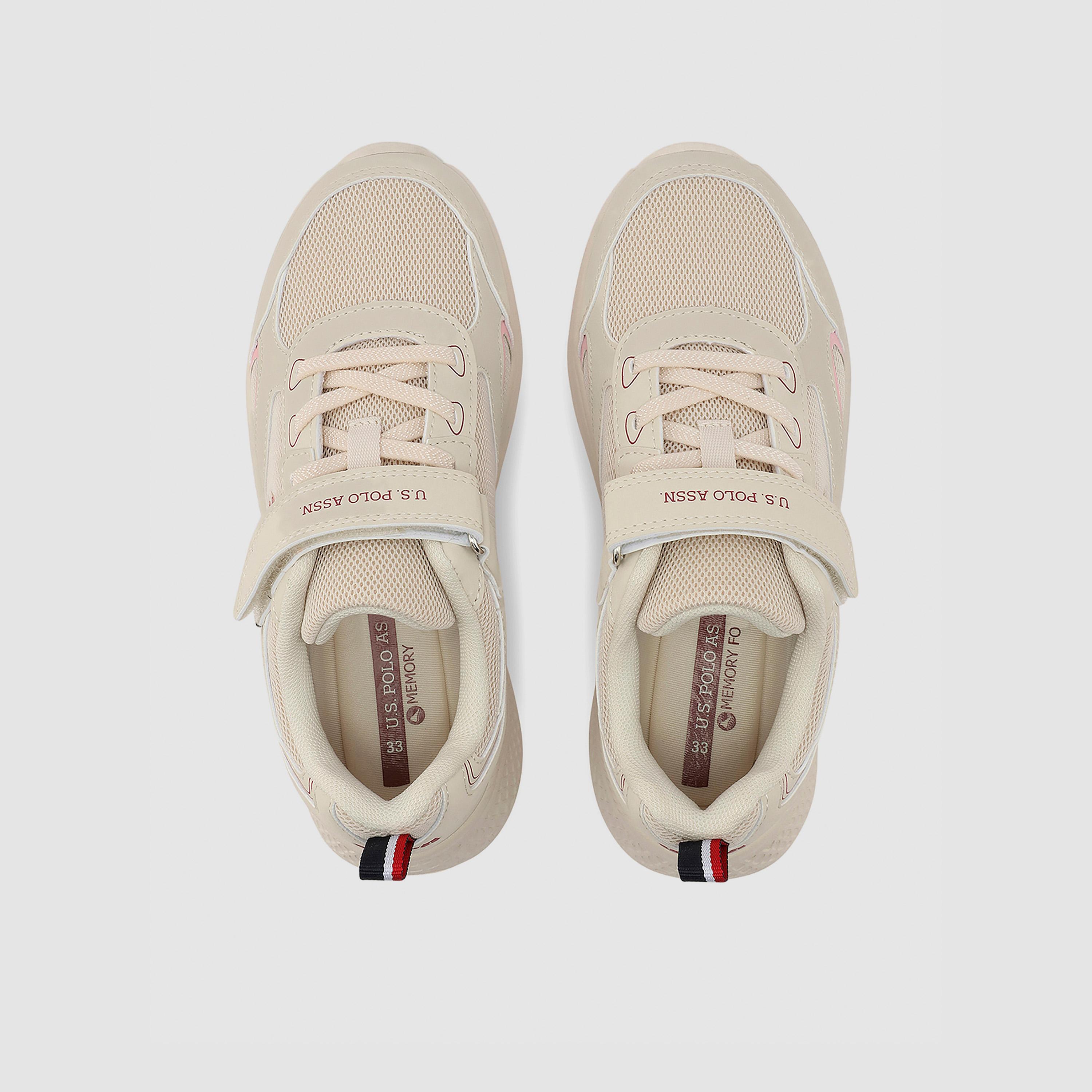 يو. اس. بولو اسن - حذاء رياضي للأولاد بإبزيم لاصق | KALO-JR-GLB-6FX-OD-girls-shoes-sneakers-image-4