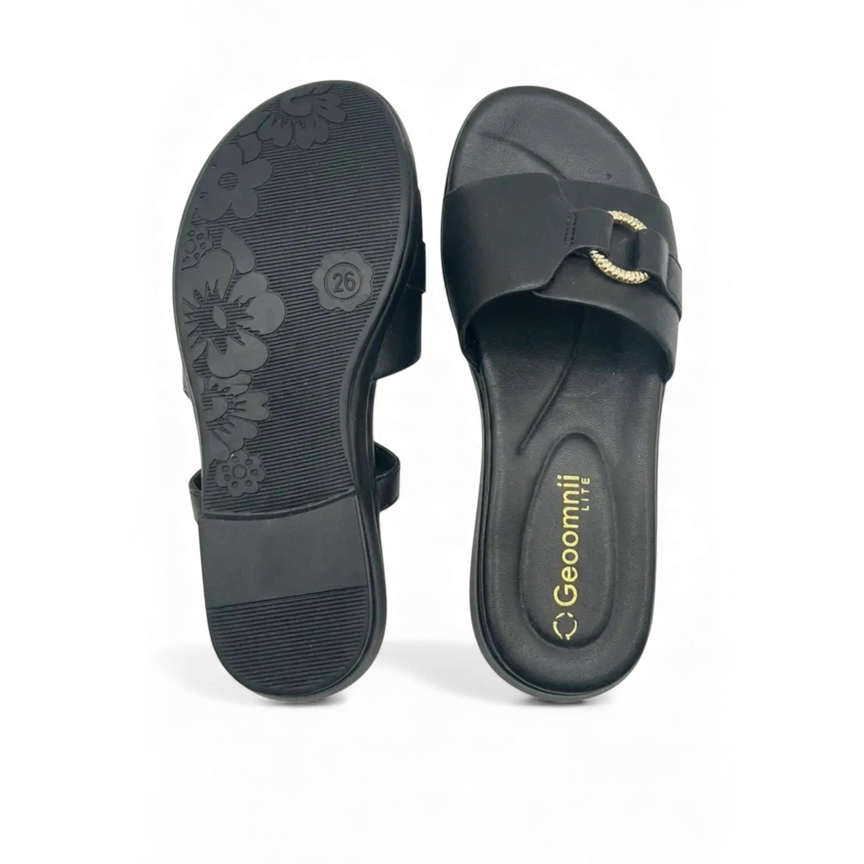 جيومني - صندل تيريزا مسطح سهل الارتداء للبنات | KB311-21-BLACK-girls-shoes-sandals-image-3