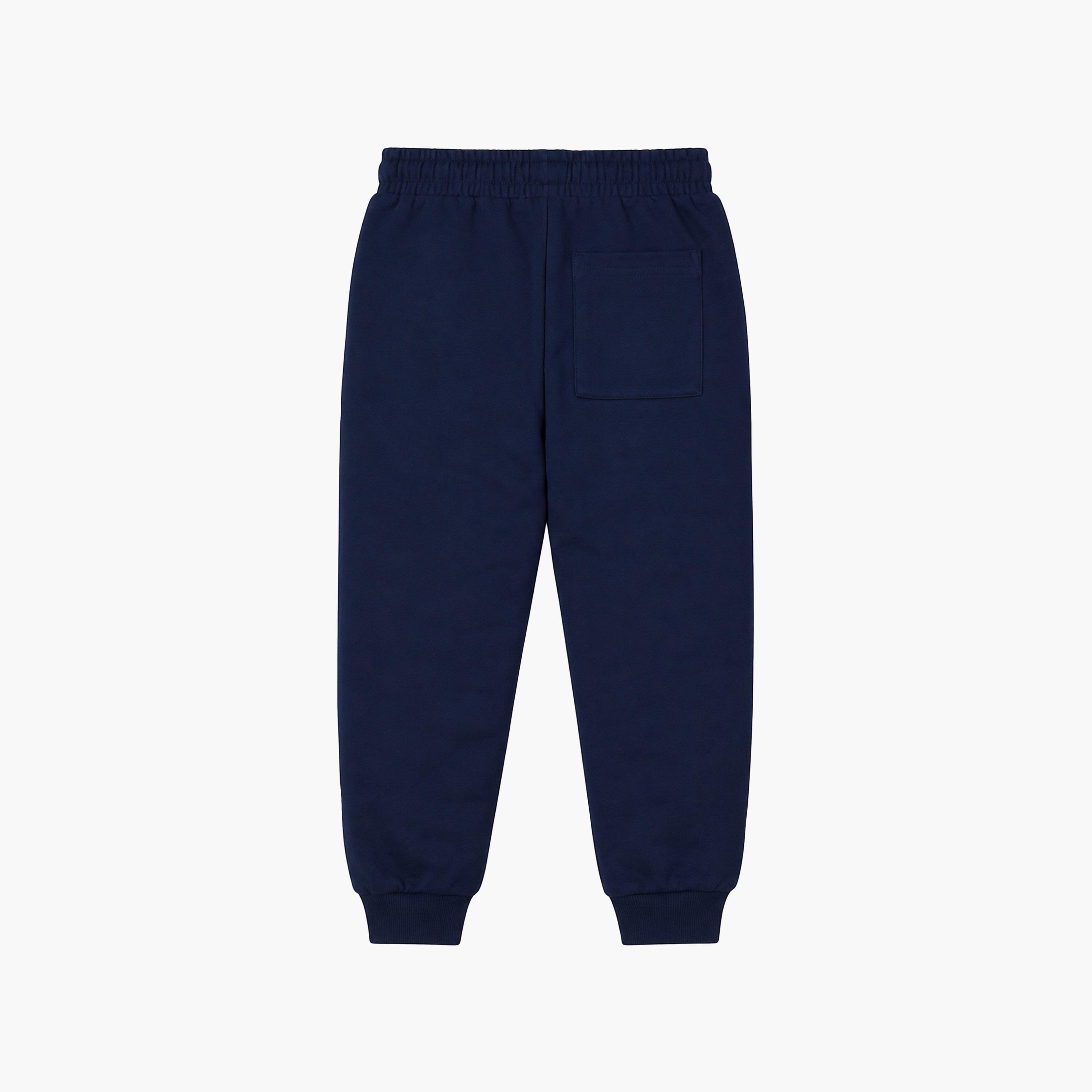 طقم جوجرز قطعة واحدة بخصر مطاطي وحبل ربط سادة من فيكتور وجين-boys-clothing-bottoms-joggersandtrackpants-image-5