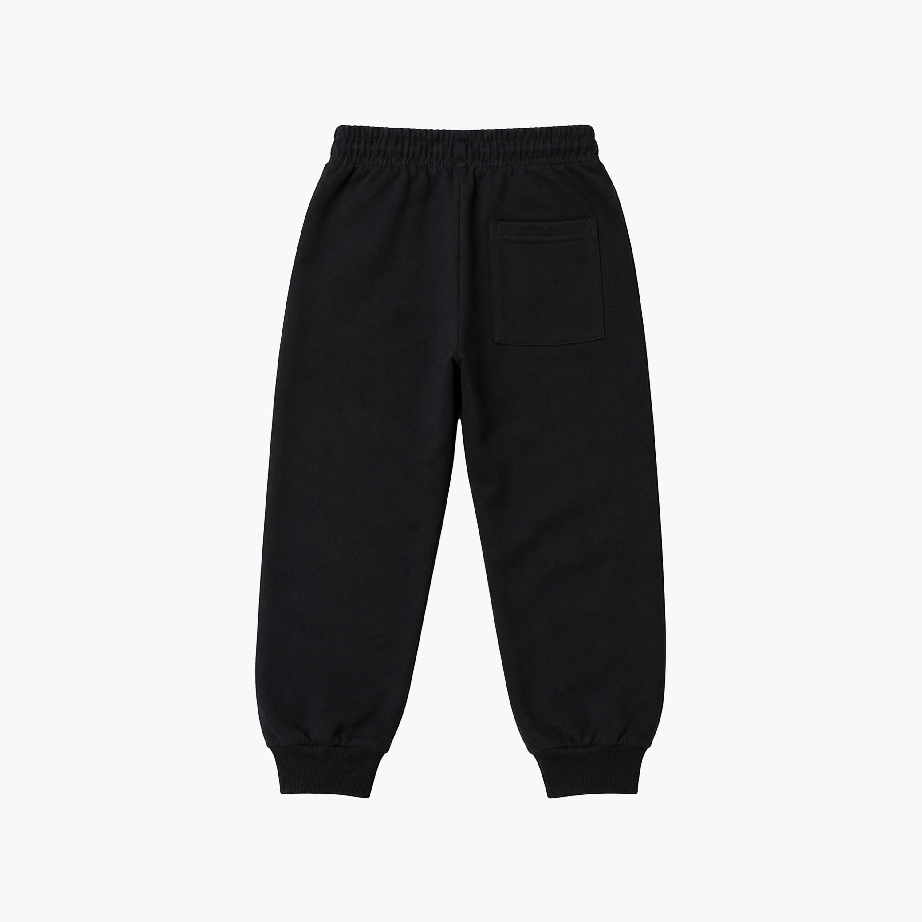 طقم جوجرز قطعة واحدة بخصر مطاطي وحبل ربط سادة من فيكتور وجين-boys-clothing-bottoms-joggersandtrackpants-image-5