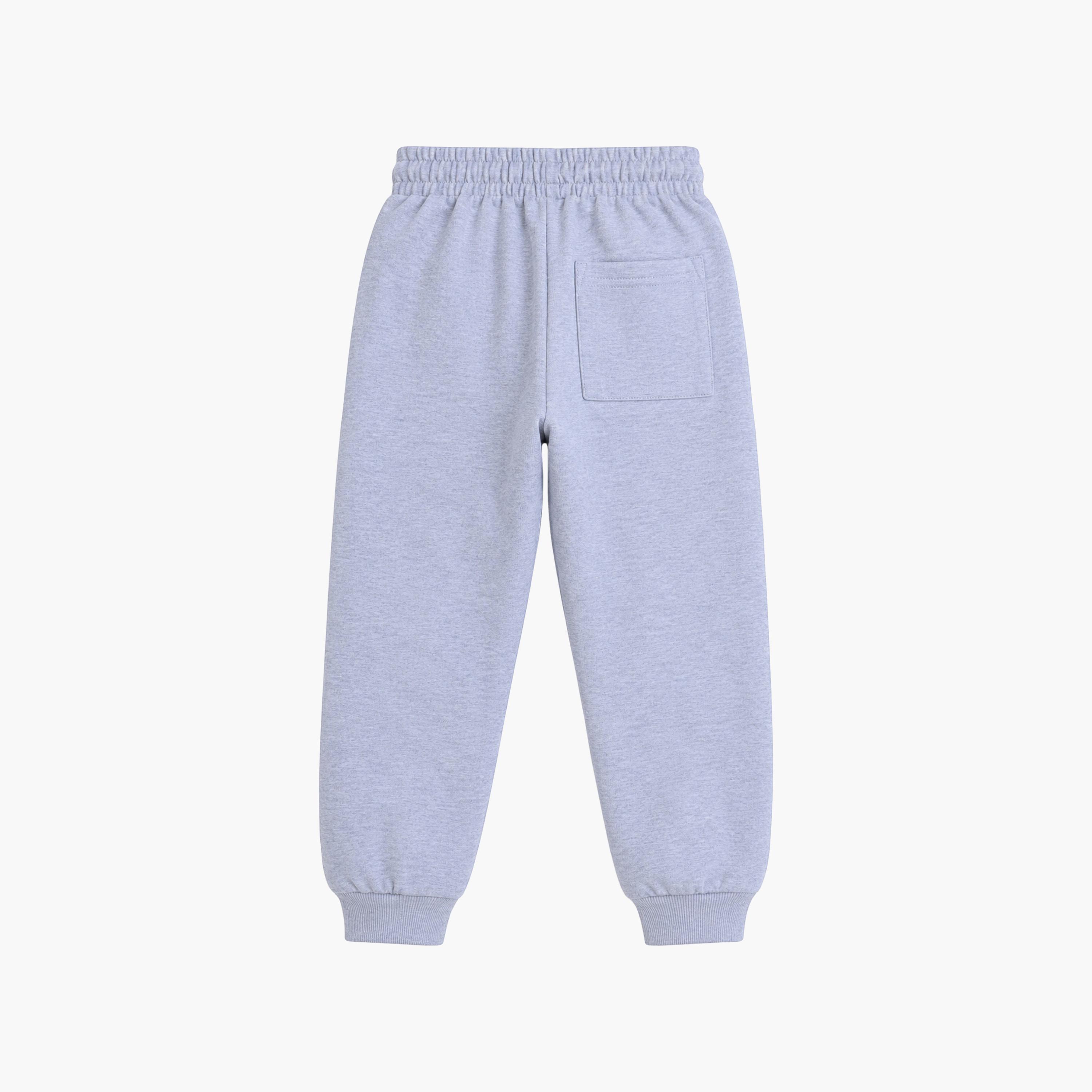 طقم جوجرز قطعة واحدة بخصر مطاطي وحبل ربط سادة من فيكتور وجين-boys-clothing-bottoms-joggersandtrackpants-image-5