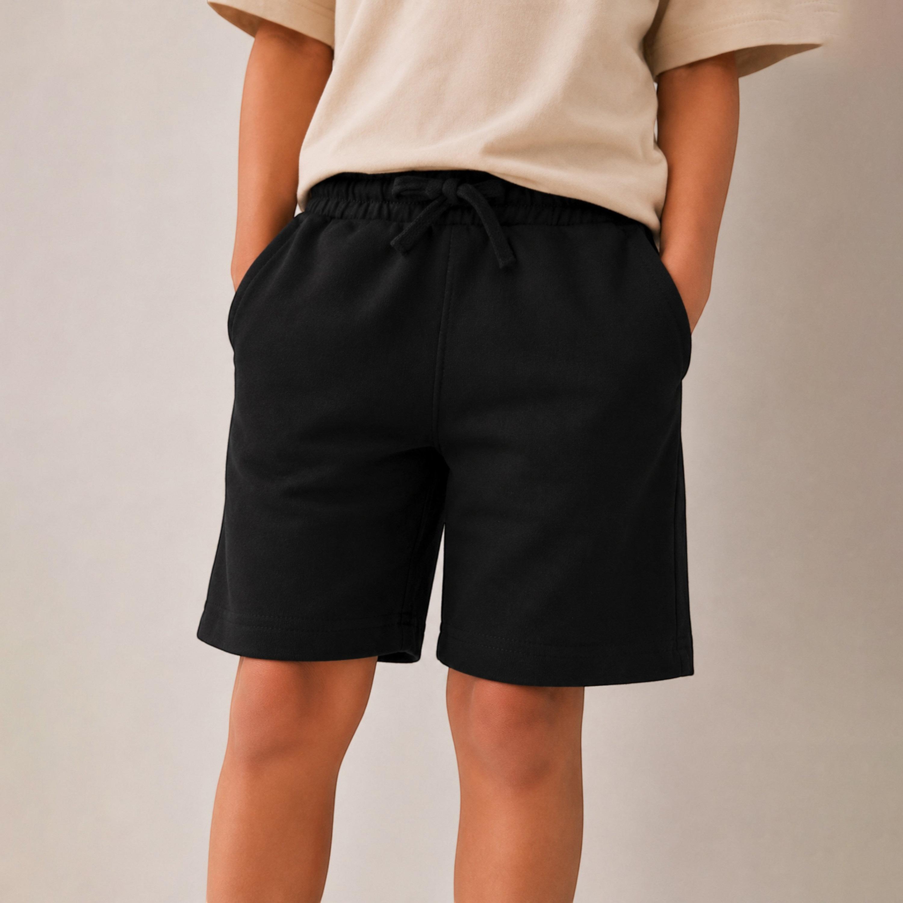 شورت سادة بخصر مطاطي وبرباط من فيكتور أند جين-boys-clothing-bottoms-shorts-image-2