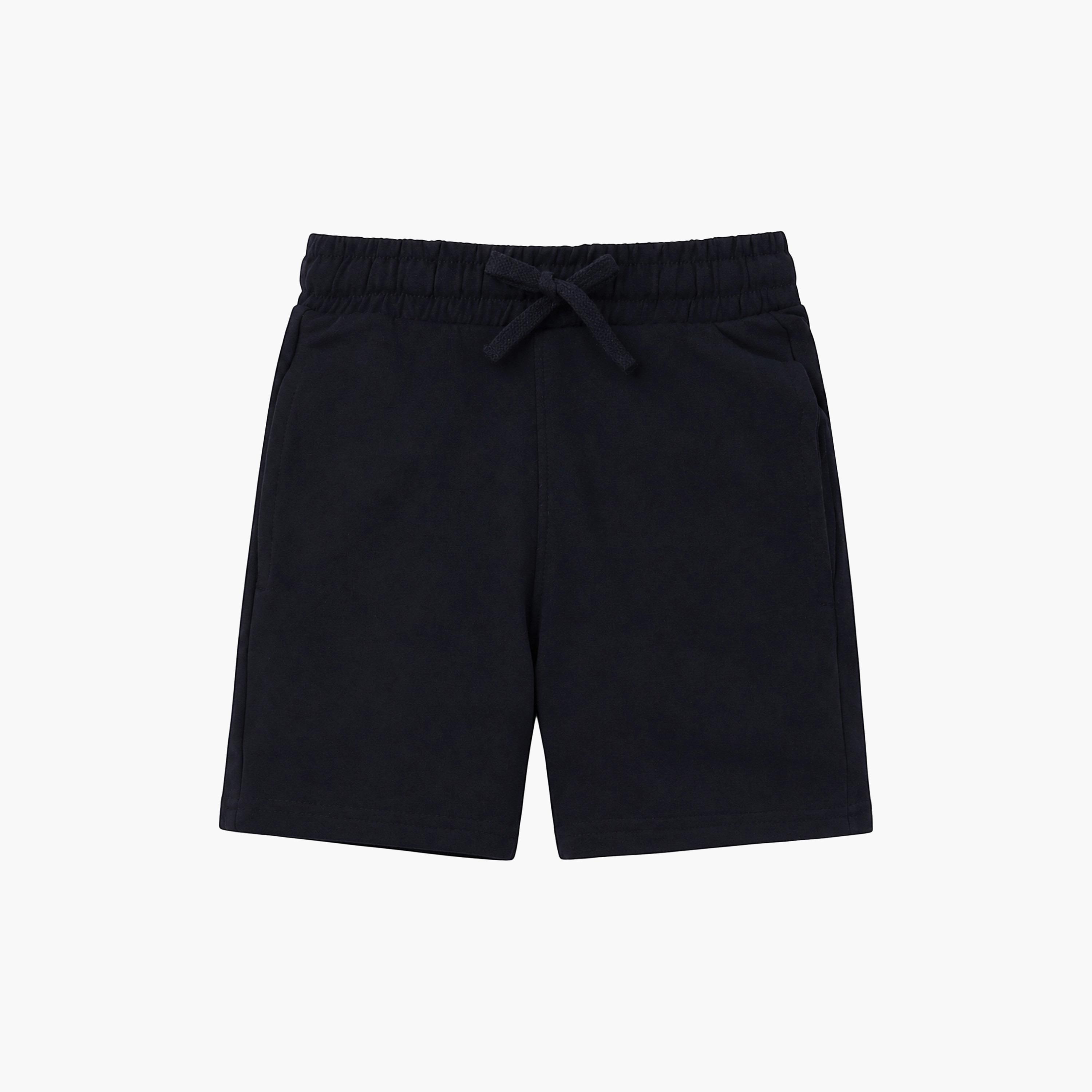 شورت سادة بخصر مطاطي وبرباط من فيكتور أند جين-boys-clothing-bottoms-shorts-image-4