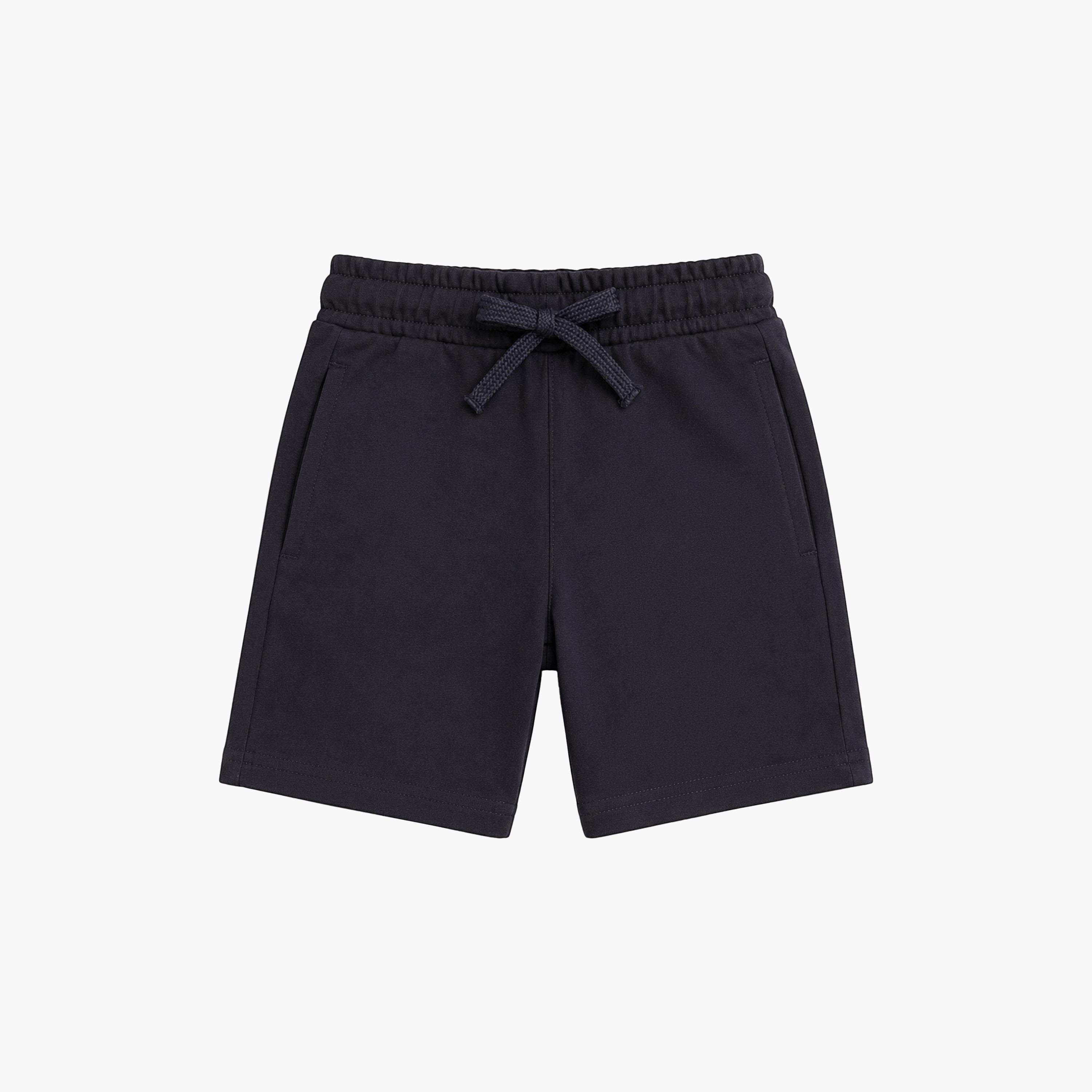 شورت سادة بخصر مطاطي وبرباط من فيكتور أند جين-boys-clothing-bottoms-shorts-image-3