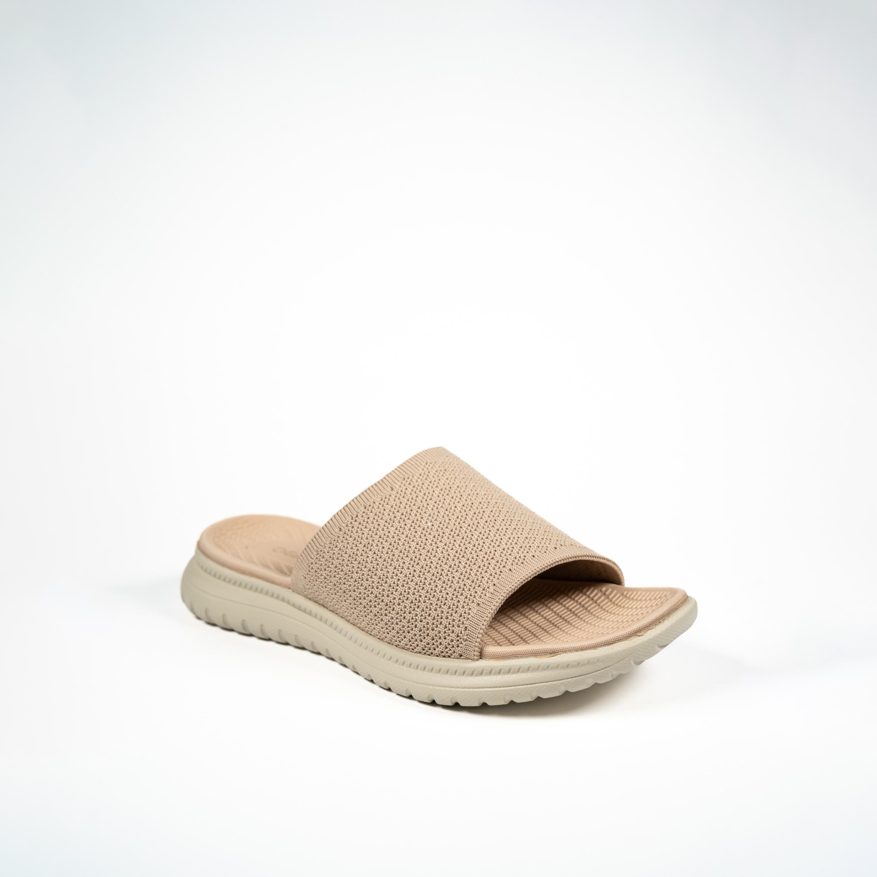 جيومني - صندل جيب سهل الارتداء للنساء | KK253-2-BEIGE-women-shoes-sandals-flats-image-1