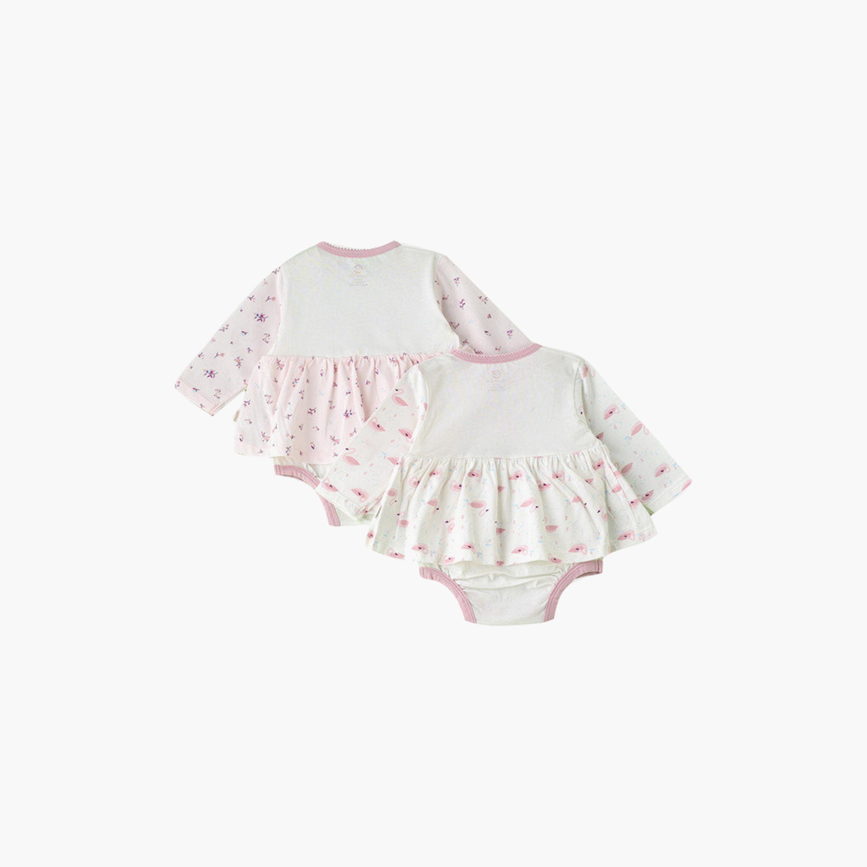 UniqKidz 2-Piece Cotton Floral Bodysuit-baby-girls-clothing-bodysuits-image-2