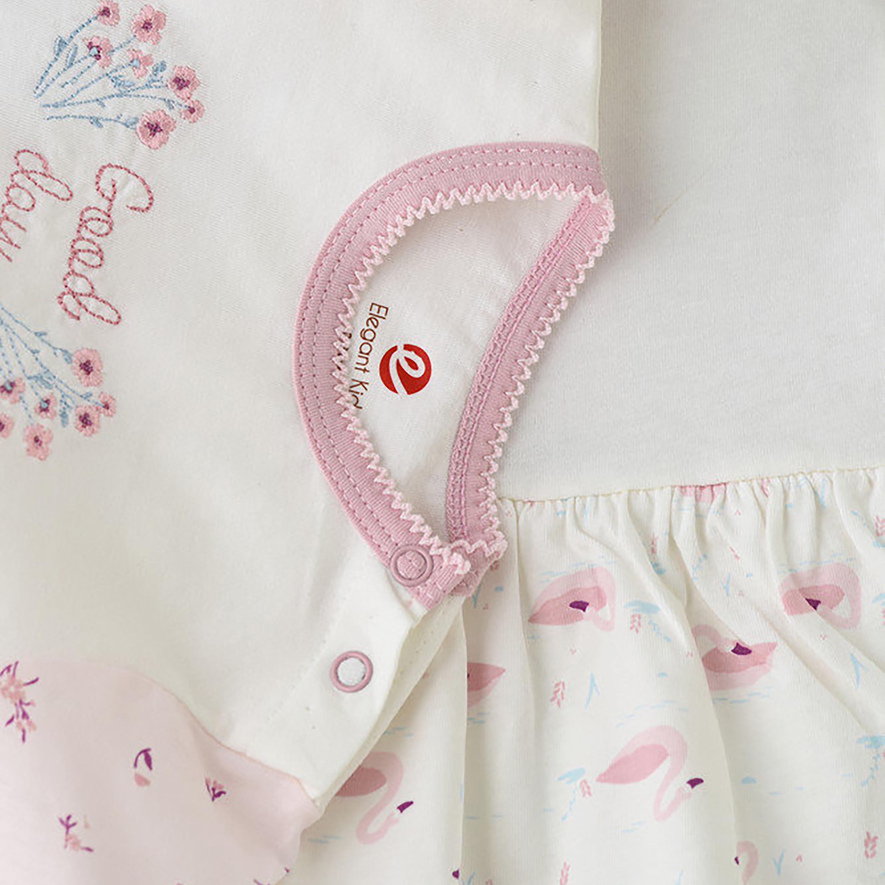 UniqKidz 2-Piece Cotton Floral Bodysuit-baby-girls-clothing-bodysuits-image-4