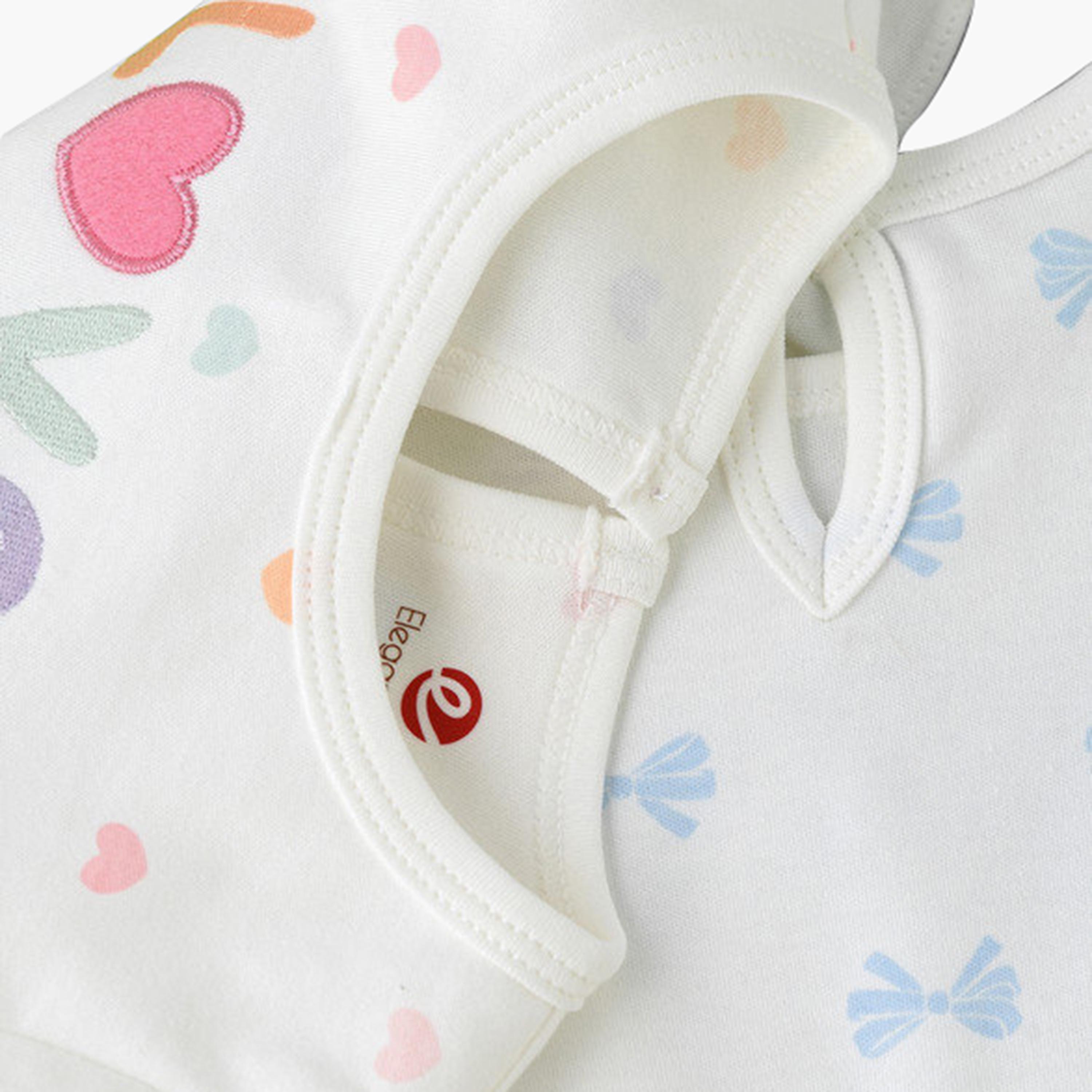 UniqKidz 4-Piece Cotton Printed Dress & Diaper Cover Set-baby-girls-clothing-setsandcoords-image-3