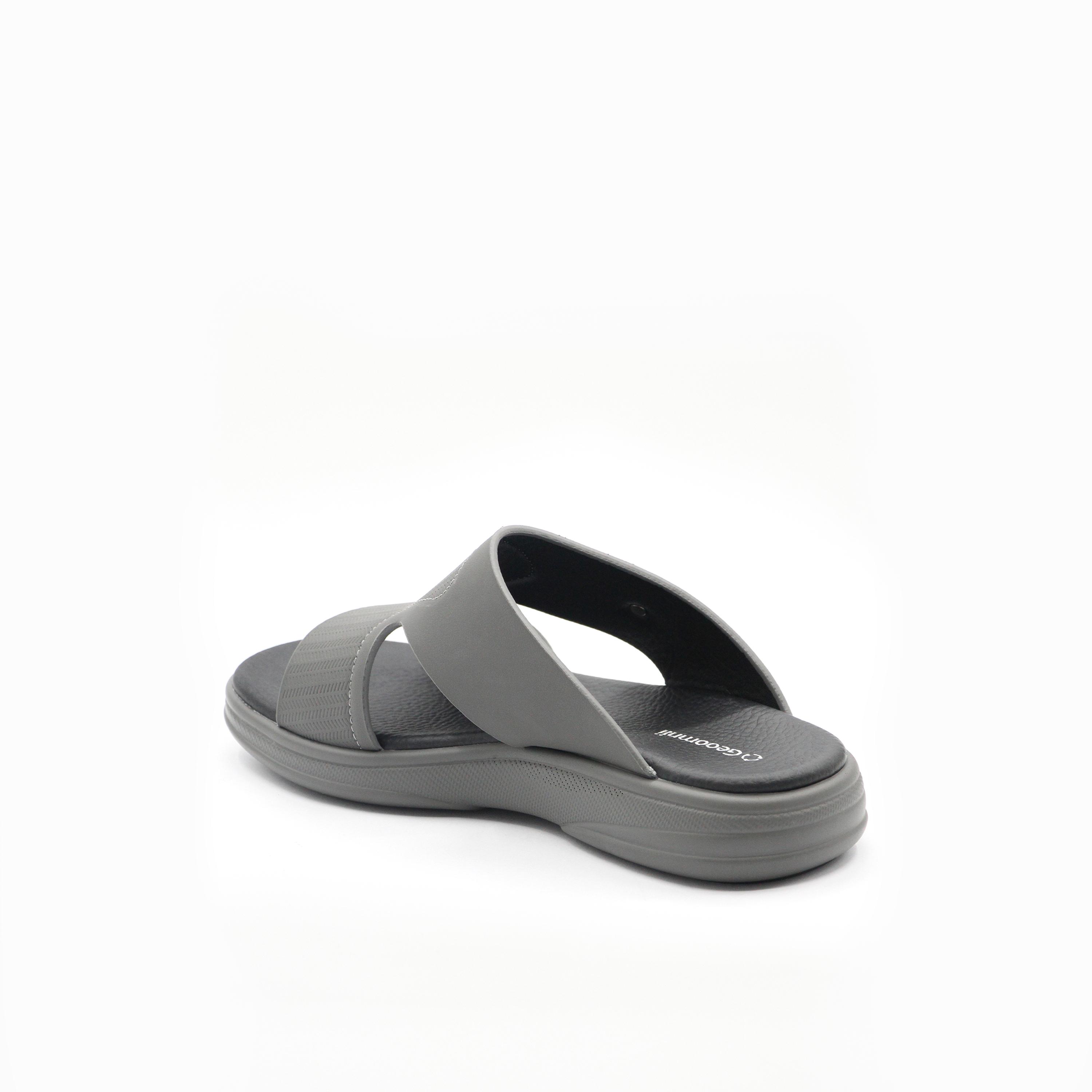 Geoomnii Men's Slip-On Oscar Slide Sandals | KM-014-GREY-men-shoes-sandals-image-5