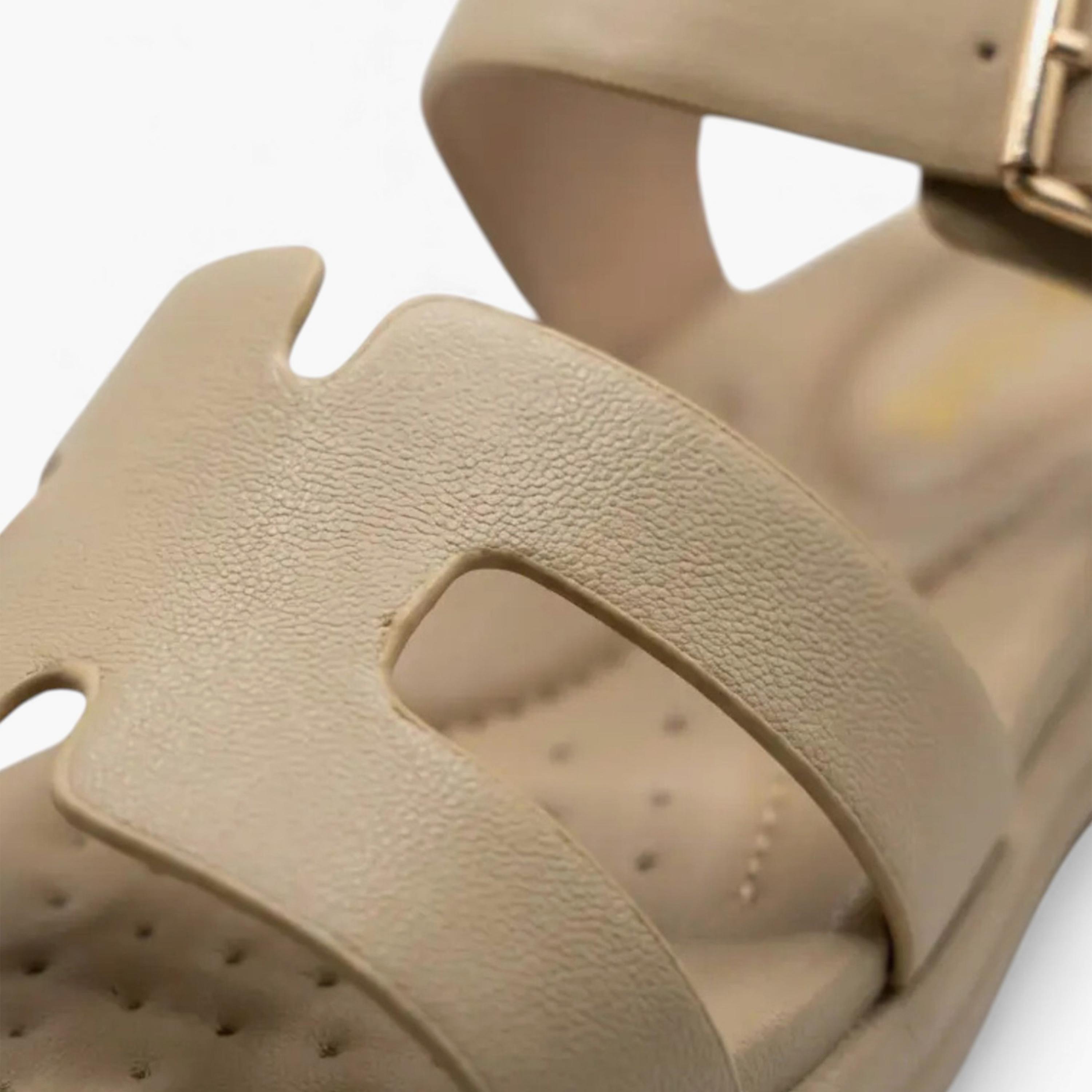 Geoomnii Women's Buckle Ashe Flat Strap Sandals | KN2543-5-BEIGE-women-shoes-sandals-flats-image-2