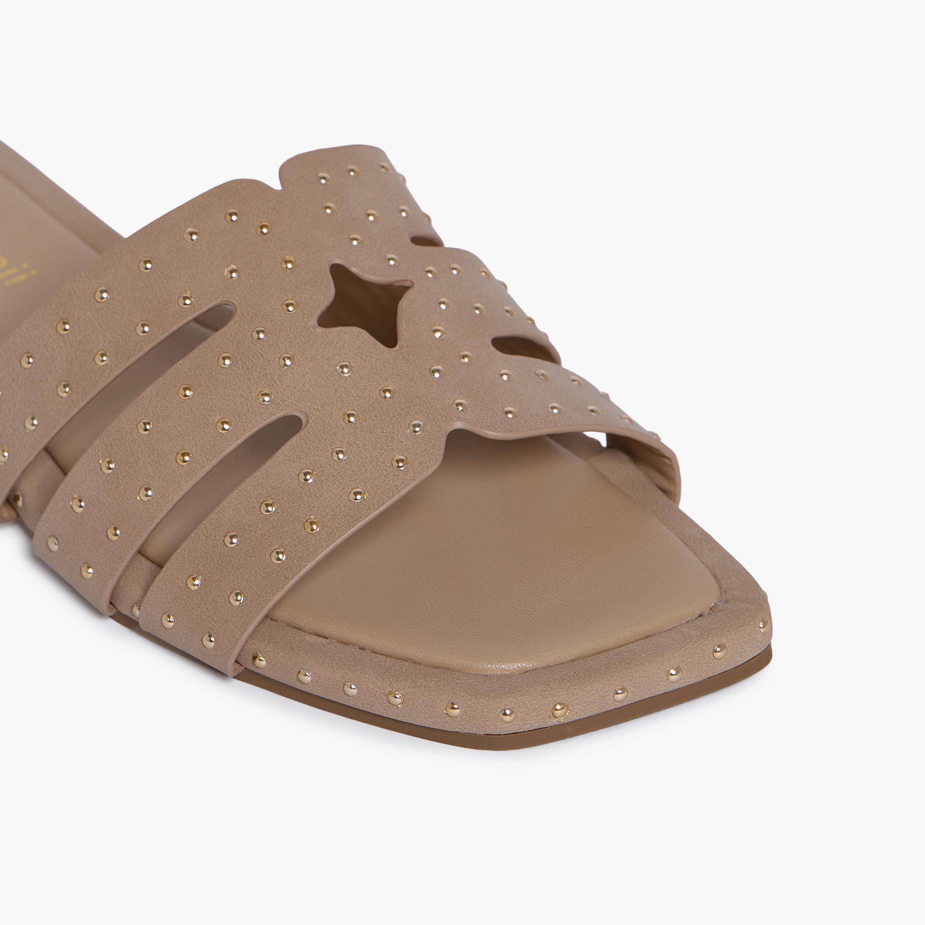 جيومني - صندل إيليكسيا سهل الارتداء للنساء | KN2544-6-BEIGE-women-shoes-sandals-flats-image-2