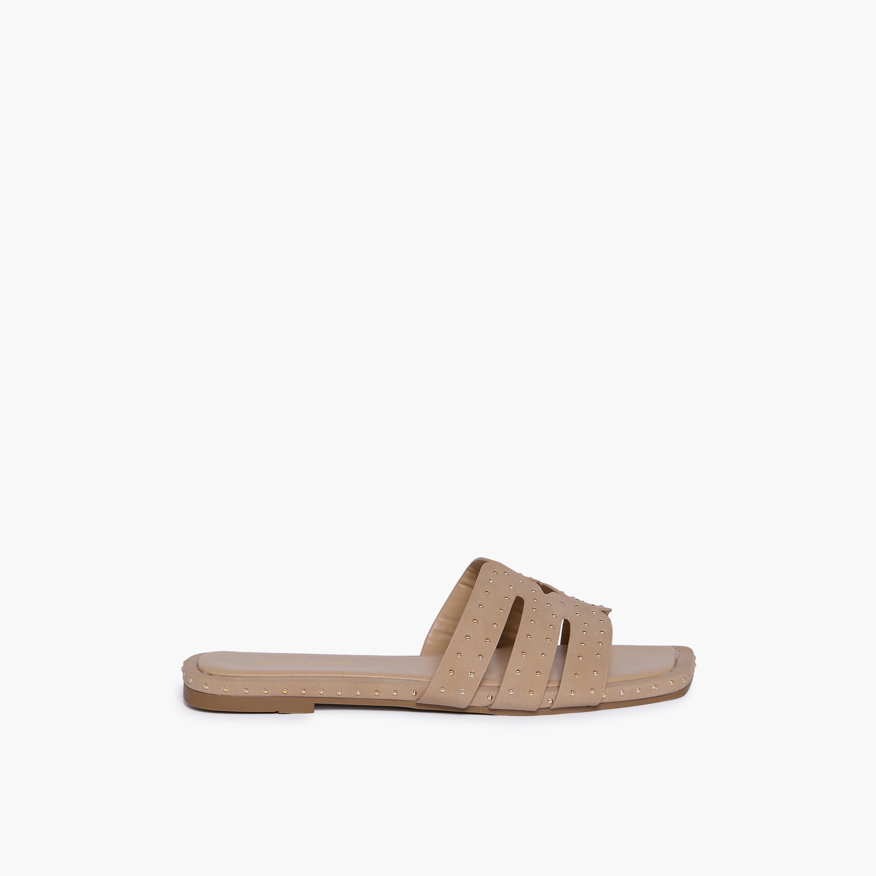 جيومني - صندل إيليكسيا سهل الارتداء للنساء | KN2544-6-BEIGE-women-shoes-sandals-flats-image-4