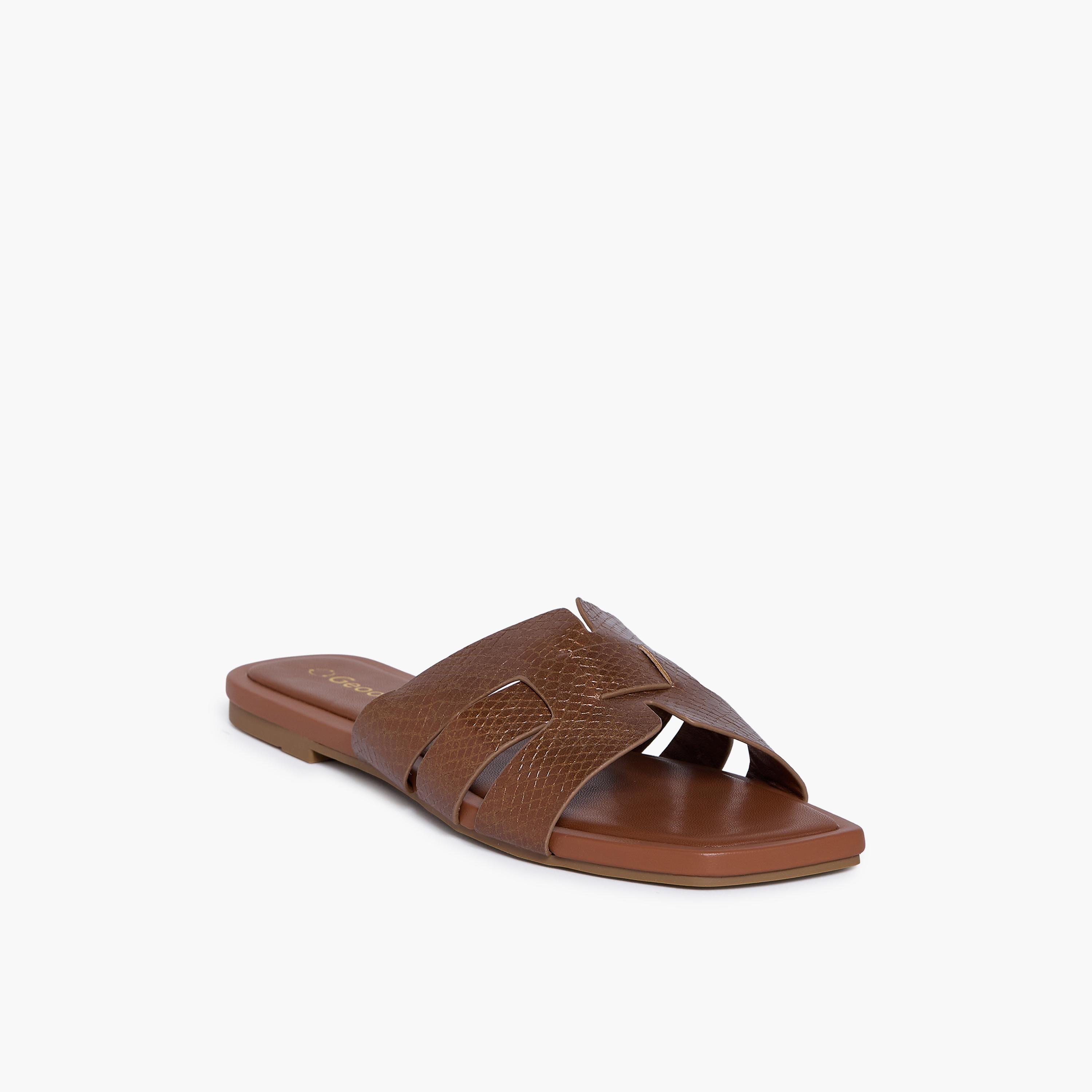 Geoomnii Women's Slip-On Eliese Flat Slide Sandals | KN2544-8-TAN-women-shoes-sandals-flats-image-1