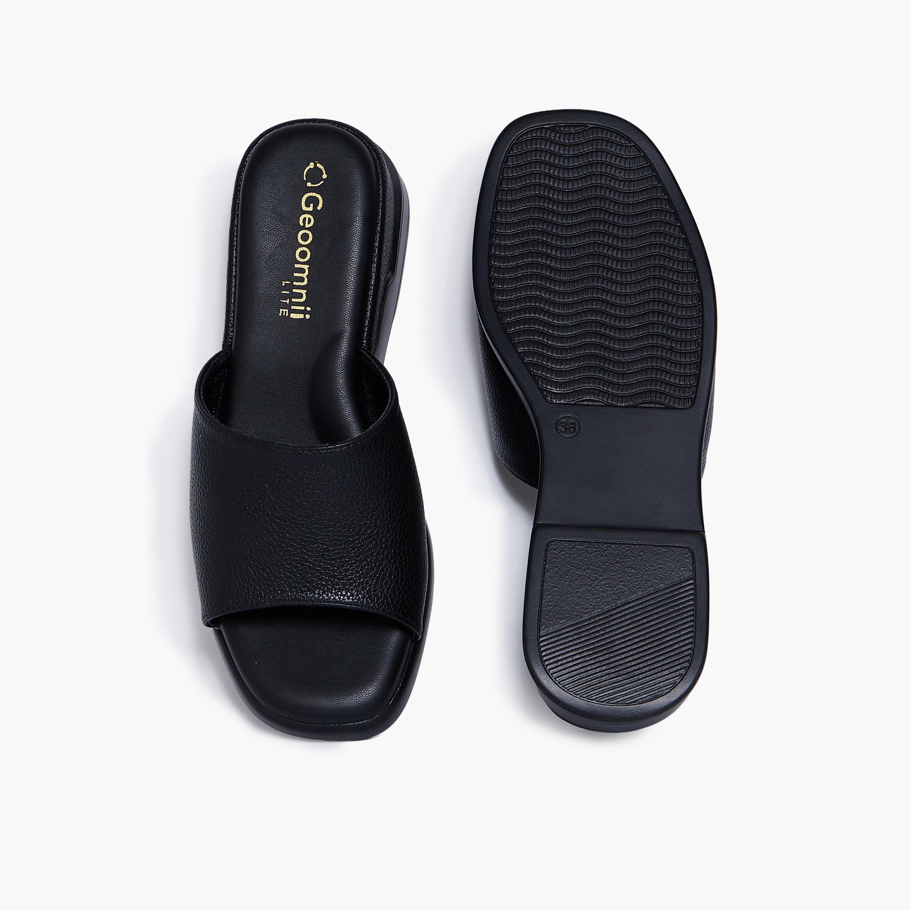 جيومني - صندل ديل سهل الارتداء بكعب إسفيني للنساء | KN2610-1-BLACK-women-shoes-sandals-heeled-image-3