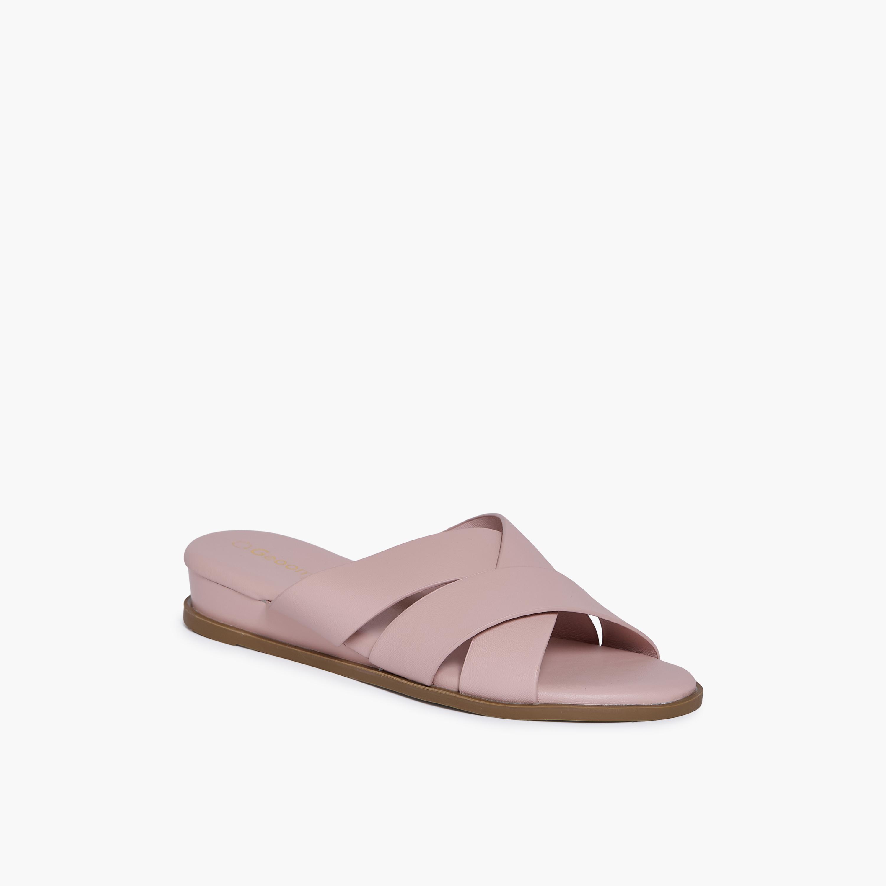 جيومني - صندل فيليري سهل الارتداء بكعب إسفيني للنساء | KN2620-1-DSTPINK-women-shoes-sandals-heeled-image-1