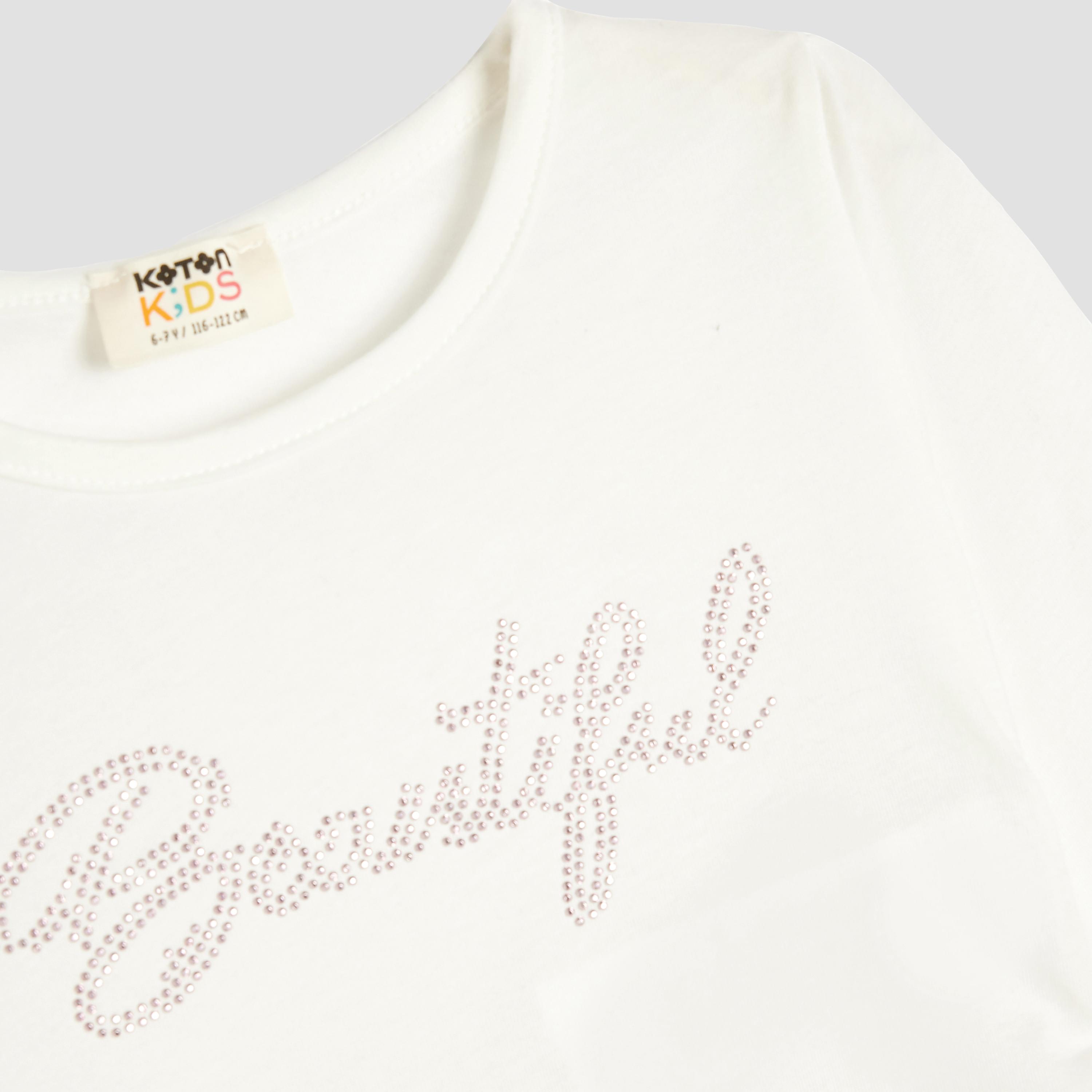 تيشيرت بياقة دائرية وأكمام طويلة، مطبوع من كوتون-girls-clothing-tshirts-image-3