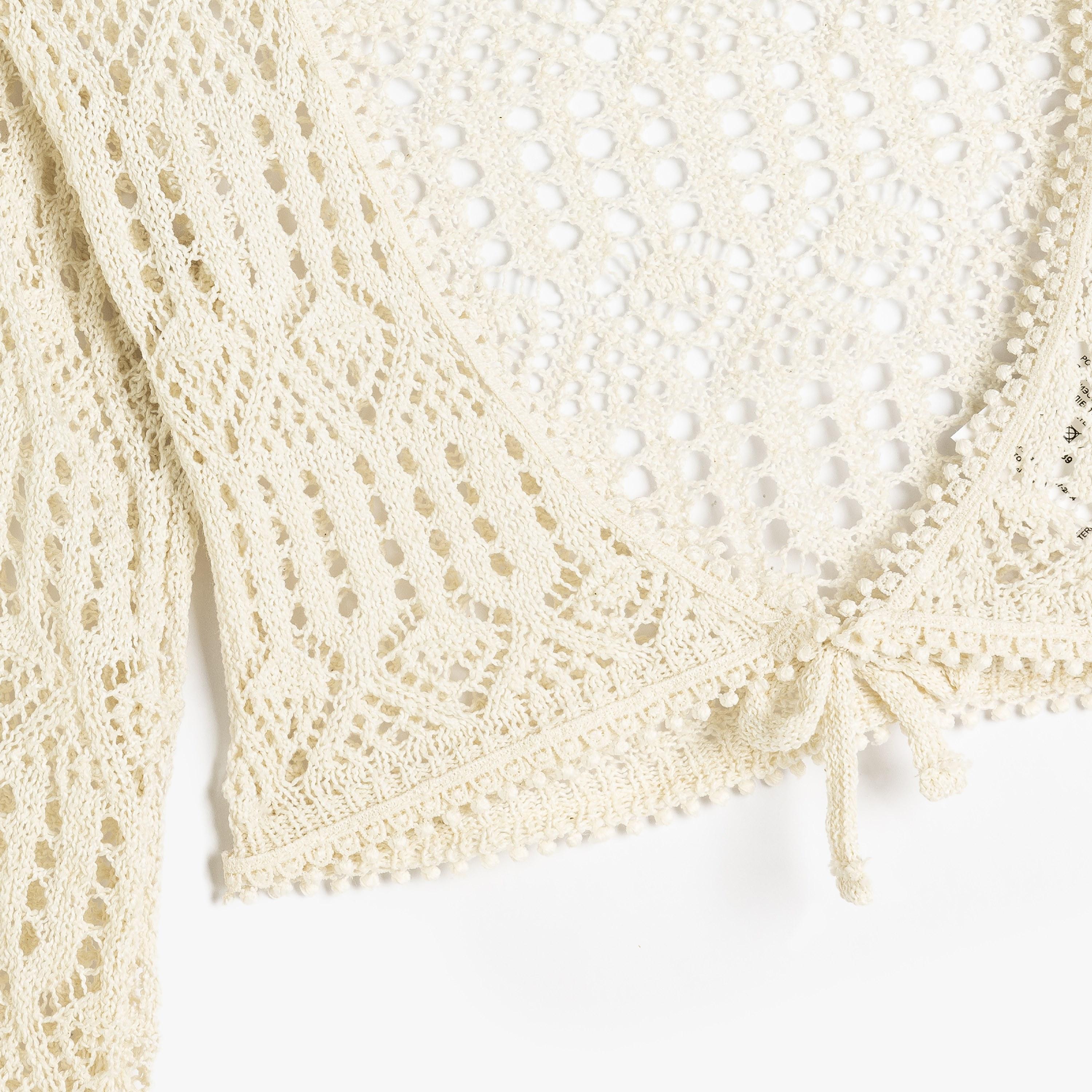 Koton Long Sleeves V-Neck Neck Solid Sweaters & Cardigans-girls-clothing-jumpersandcardigans-image-3