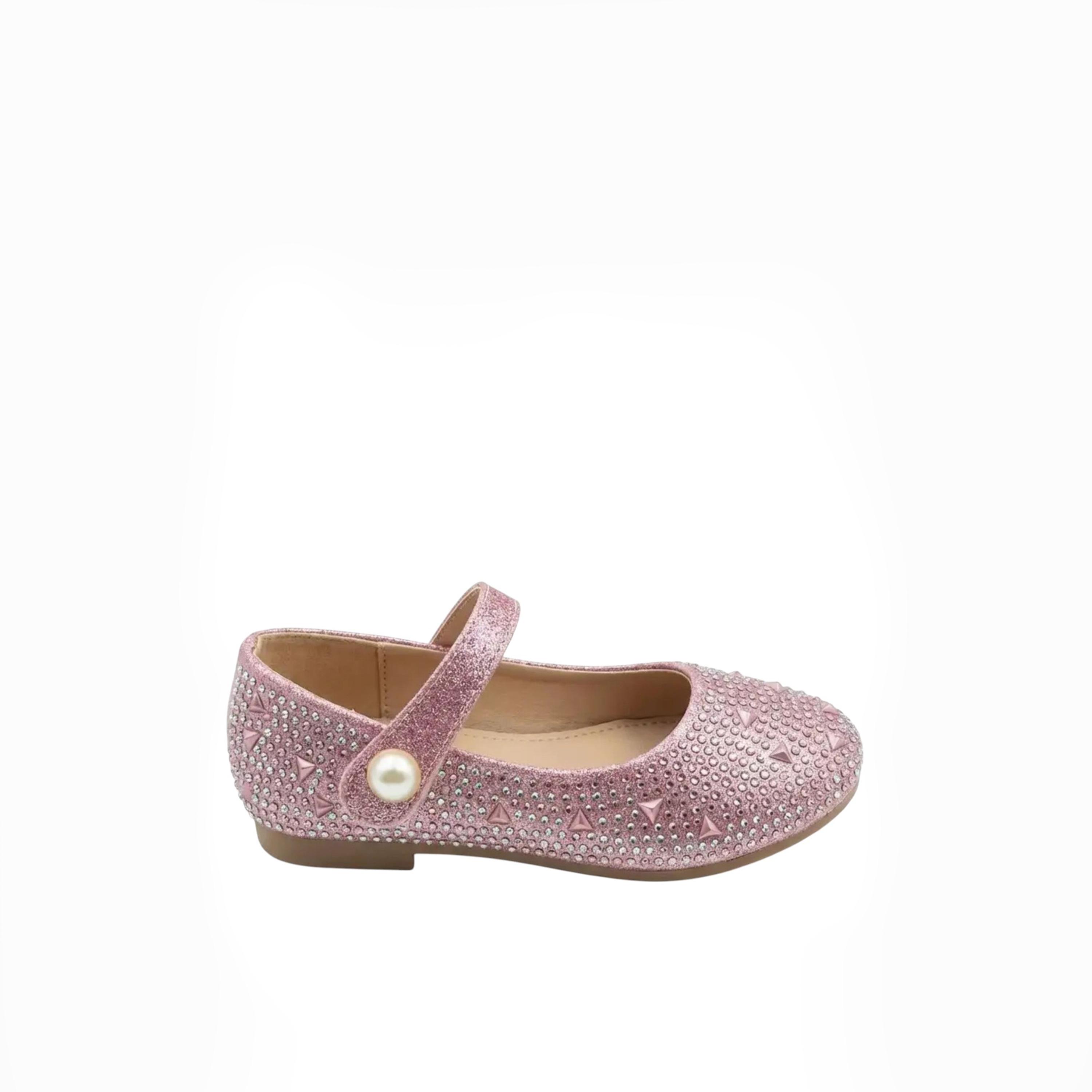 Geoomnii Girls Hook & Loop Indiea Mary Jane | KS9049-PINK-girls-shoes-ballerinas-image-4