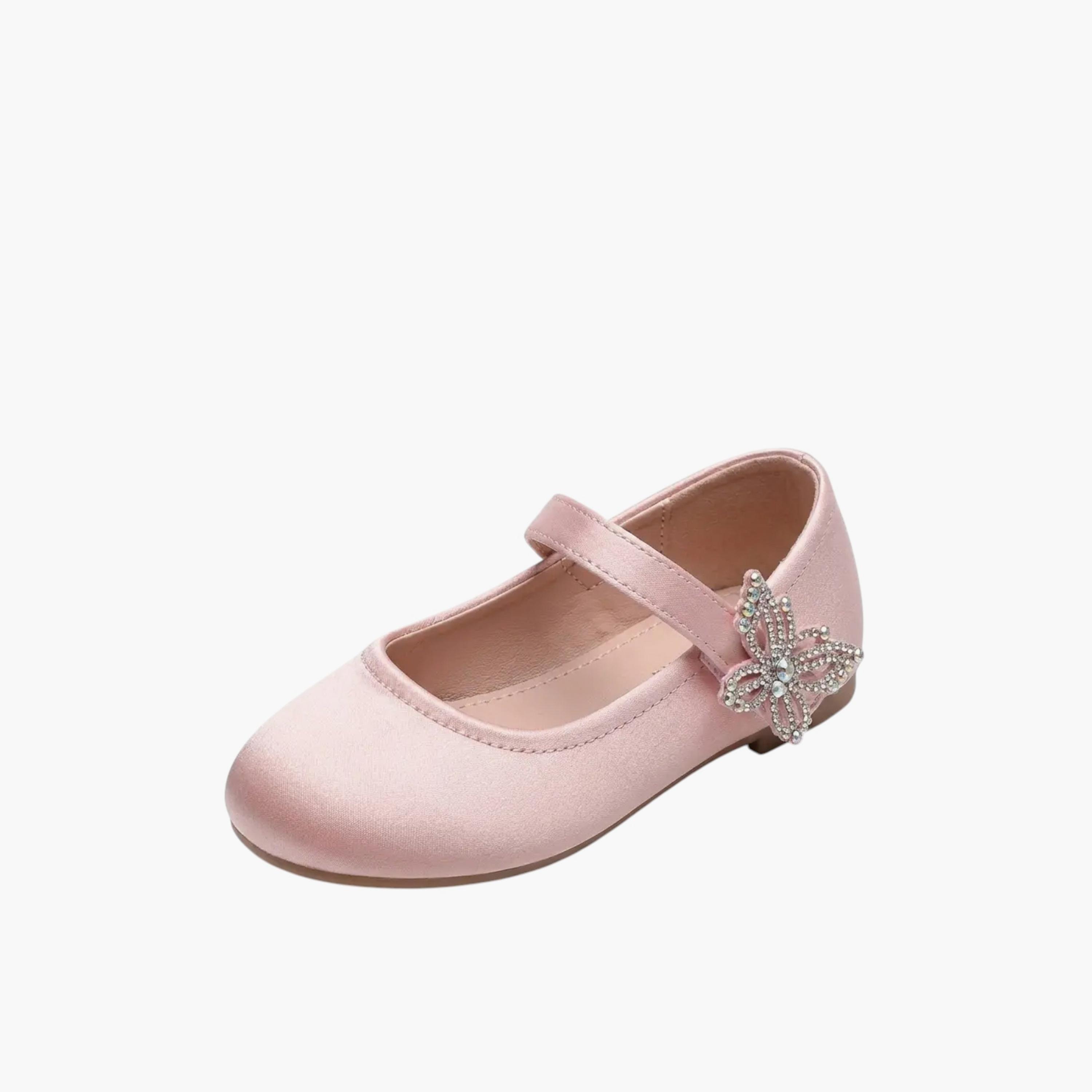 جيومني - حذاء ماري جين تينا مشبك وحلقة للبنات | KS9050-PINK-girls-shoes-ballerinas-image-1