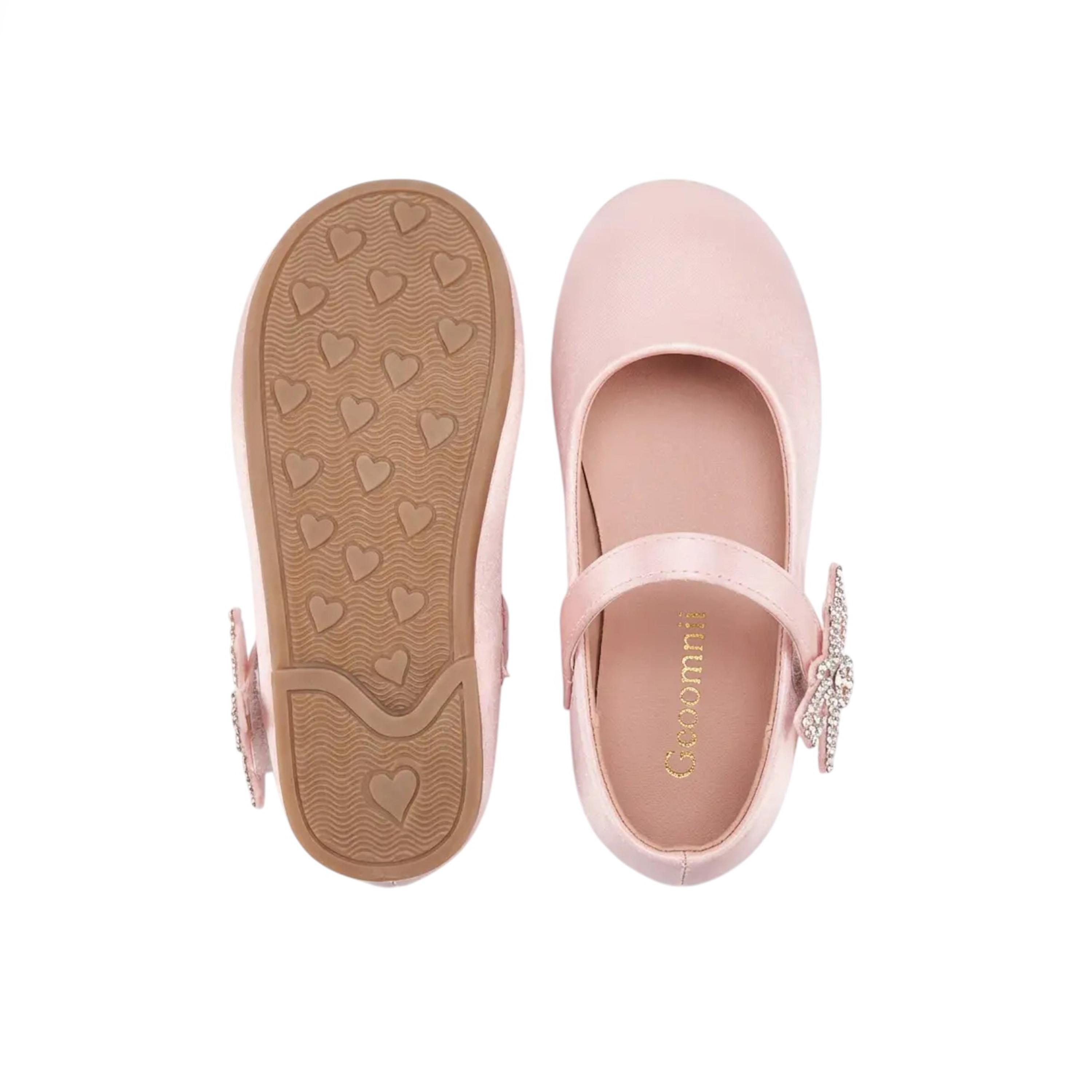 جيومني - حذاء ماري جين تينا مشبك وحلقة للبنات | KS9050-PINK-girls-shoes-ballerinas-image-3