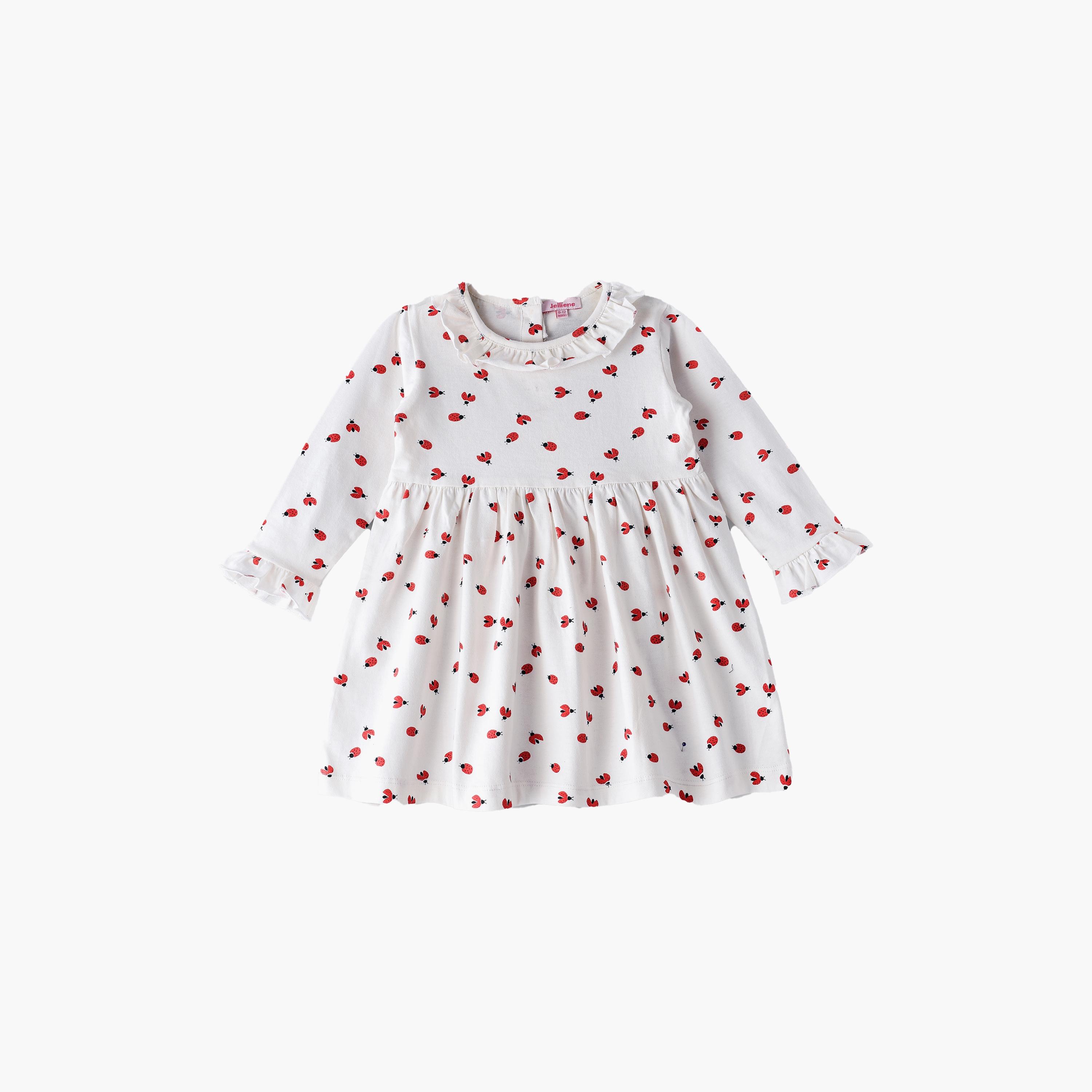 UniqKidz All Over Printed Knitted Dress-baby-girls-clothing-dressesandjumpsuits-image-1