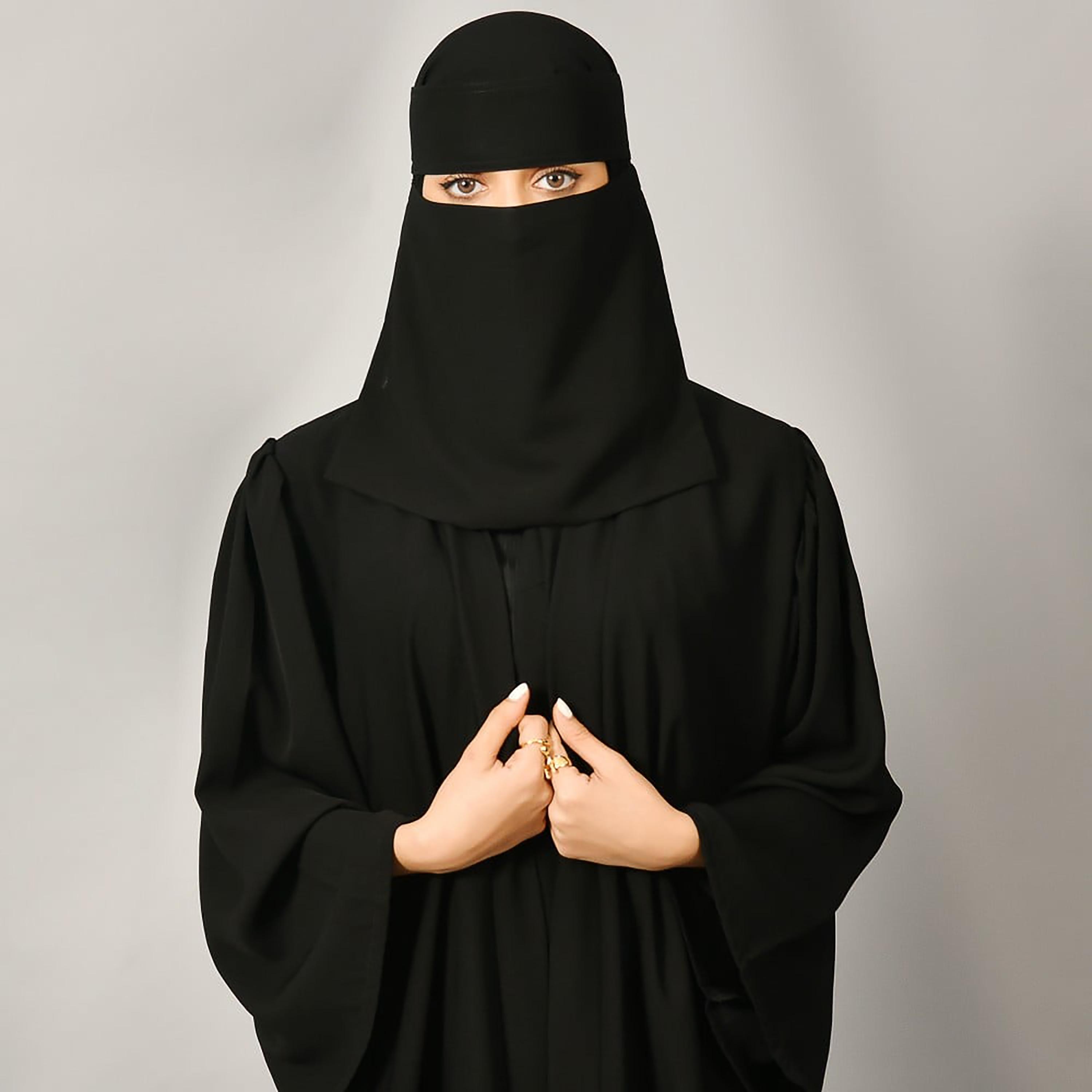Lamha Plain Abaya with Hijab-women-arabicclothing-abayas-image-2