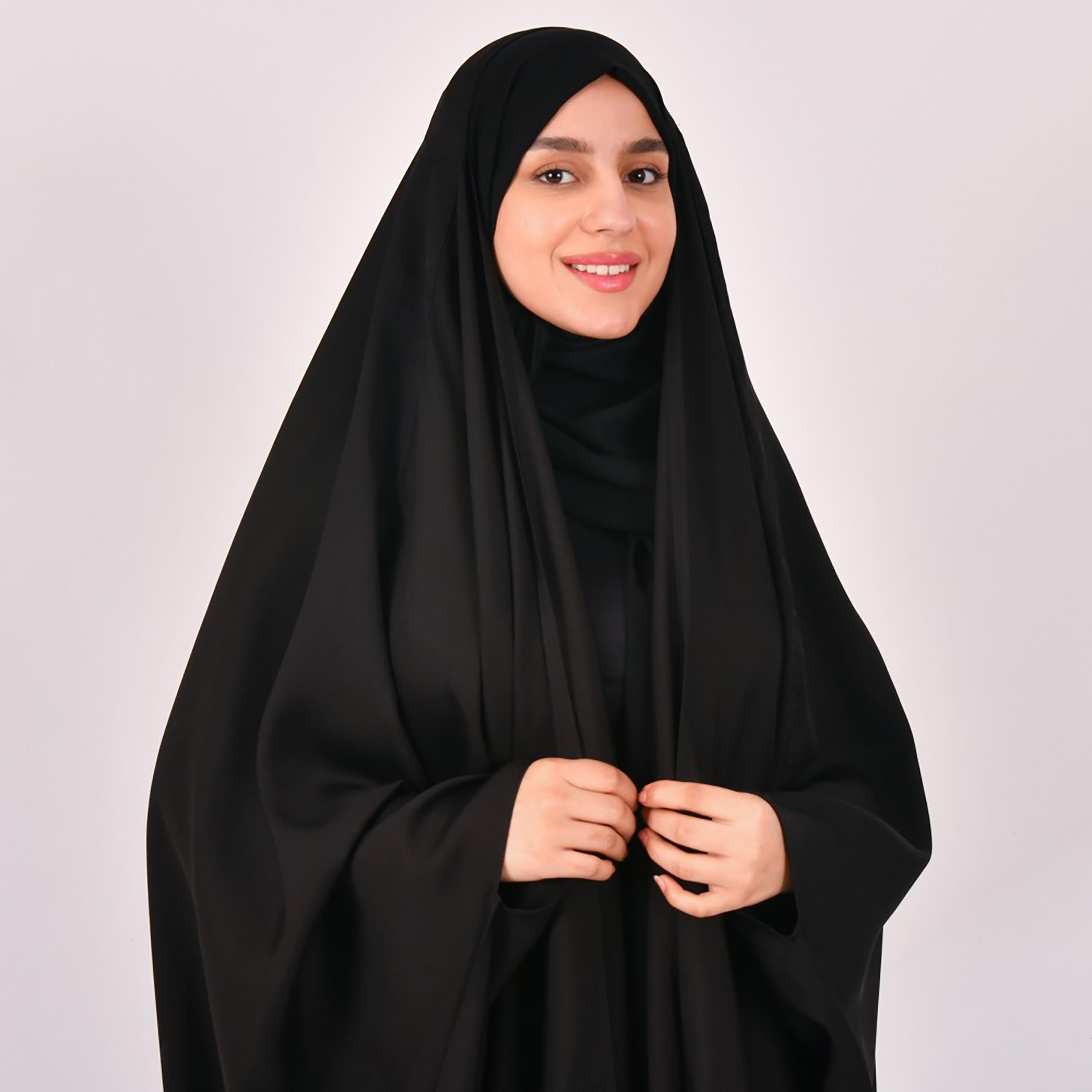 Lamha Plain Open Head Abaya with Hijab-women-arabicclothing-abayas-image-3