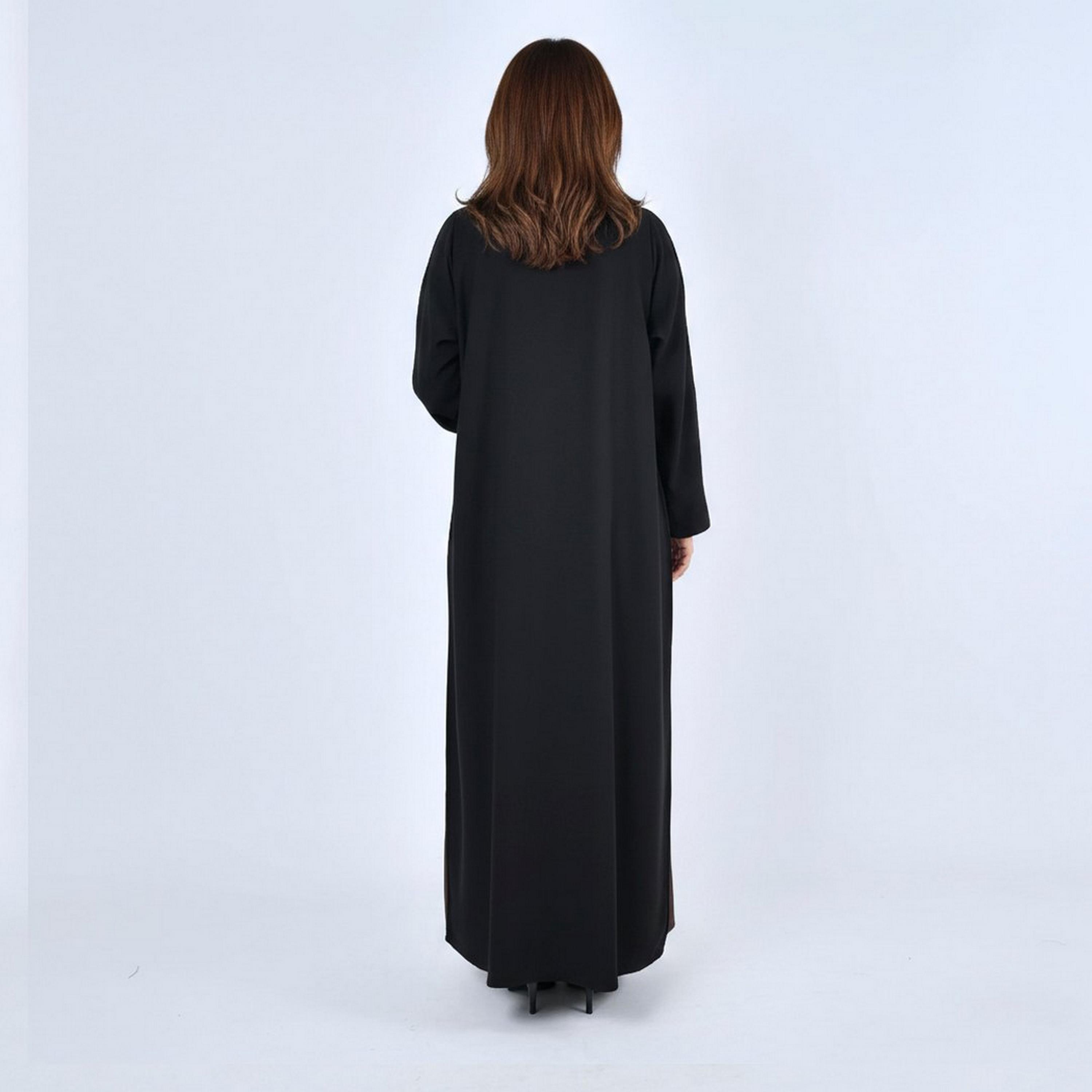 Lamha Multicolored Linen Women's Dual Face Abaya-women-arabicclothing-abayas-image-4