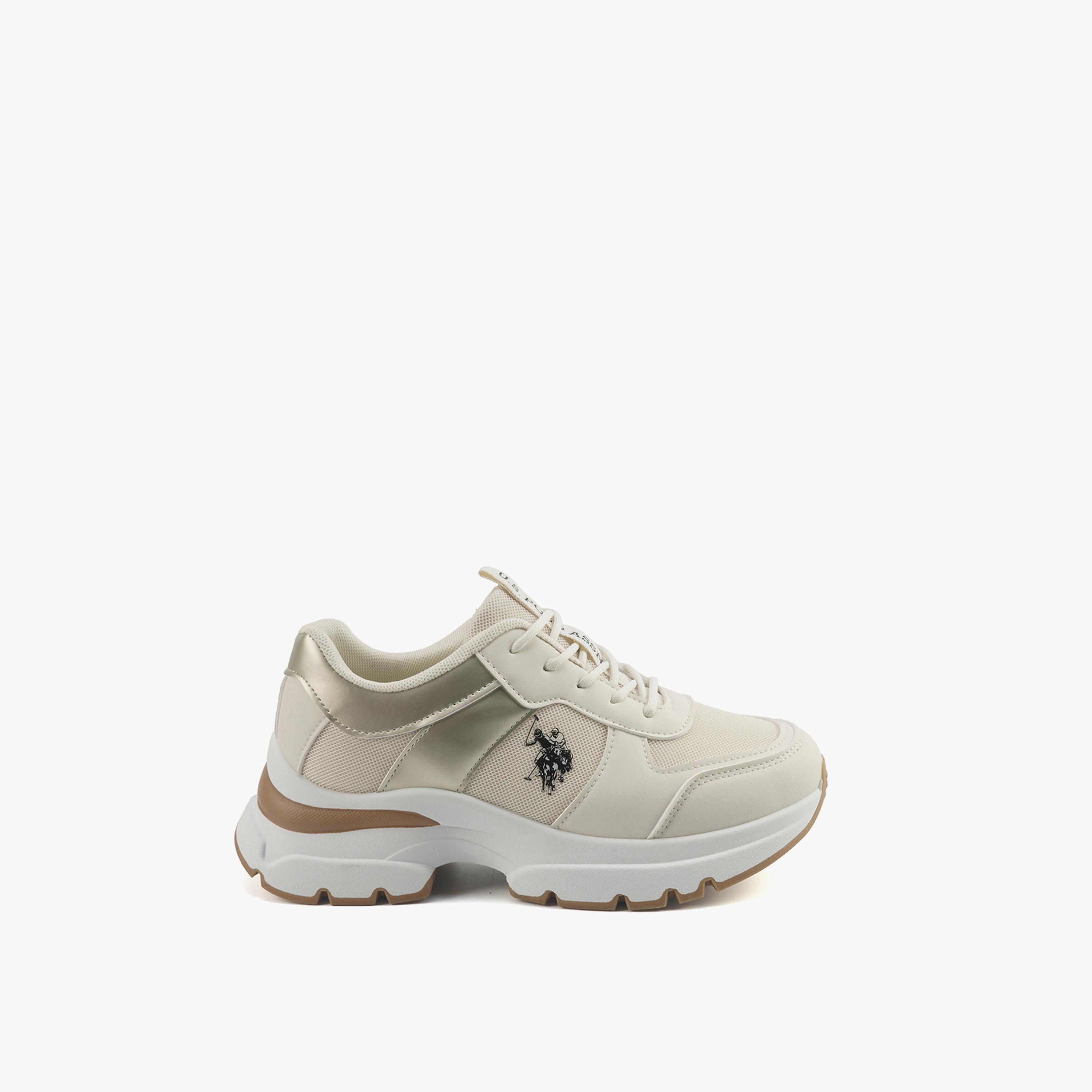 U.S. Polo Assn Women's Lace-Up Low Ankle Sneakers | LARA-GLB-5PR-WOMEN-OD-women-shoes-sneakers-image-2