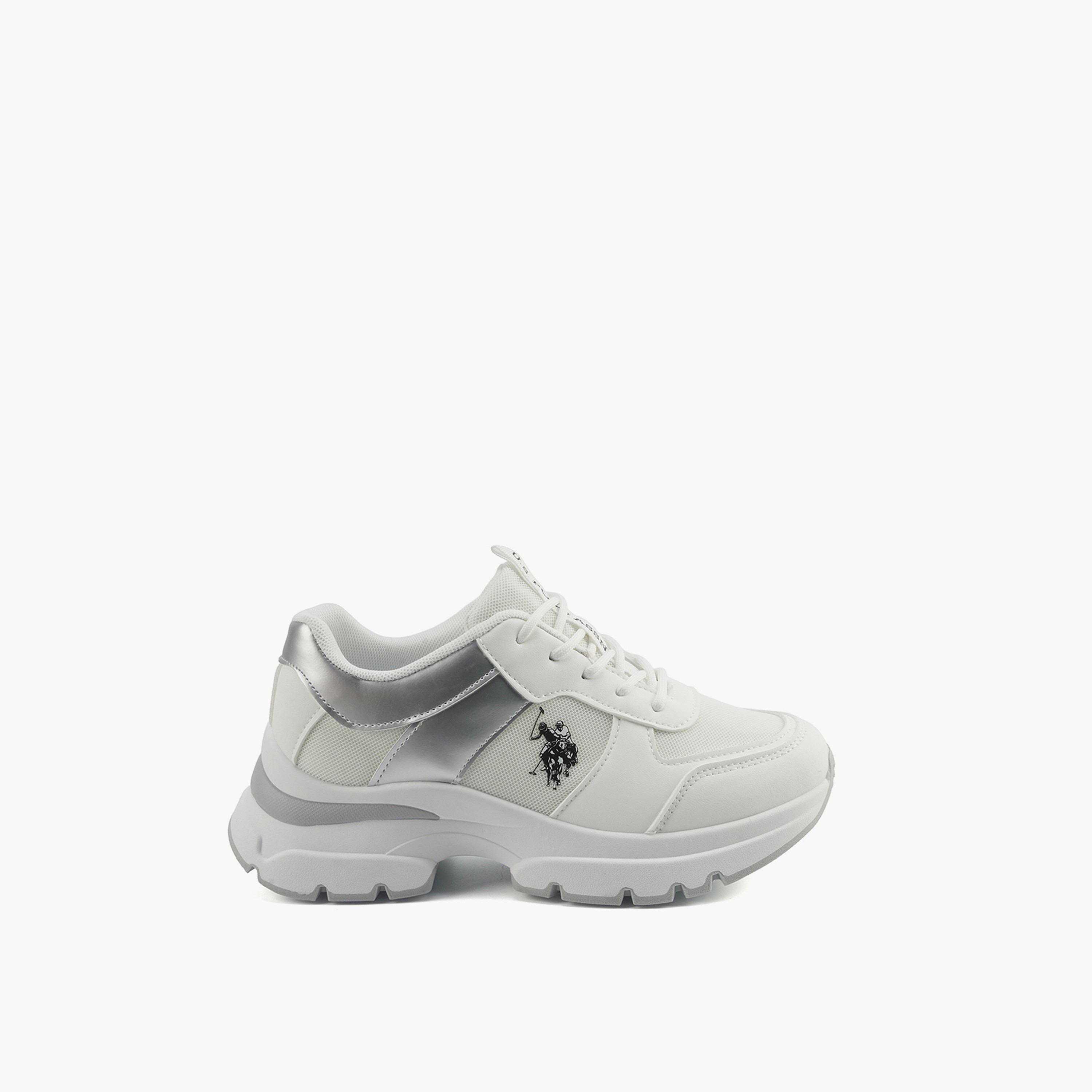 U.S. Polo Assn Women's Lace-Up Low Ankle Sneakers | LARA-GLB-5PR-WOMEN-OD-women-shoes-sneakers-image-2