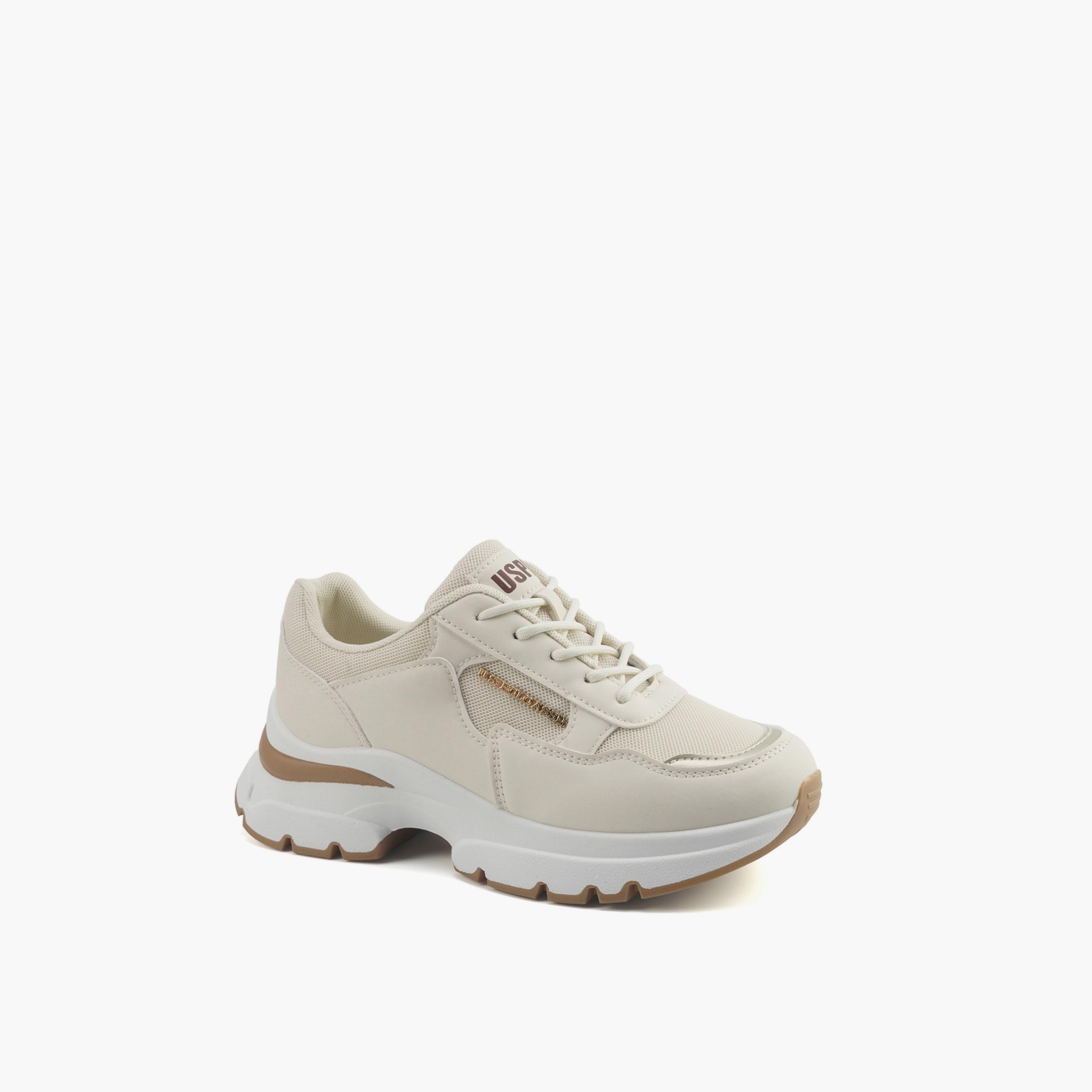 U.S. Polo Assn Women's Lace-Up Low Ankle Sneakers | LARISSA-GLB-5PR-WOMEN-OD-women-shoes-sneakers-image-1