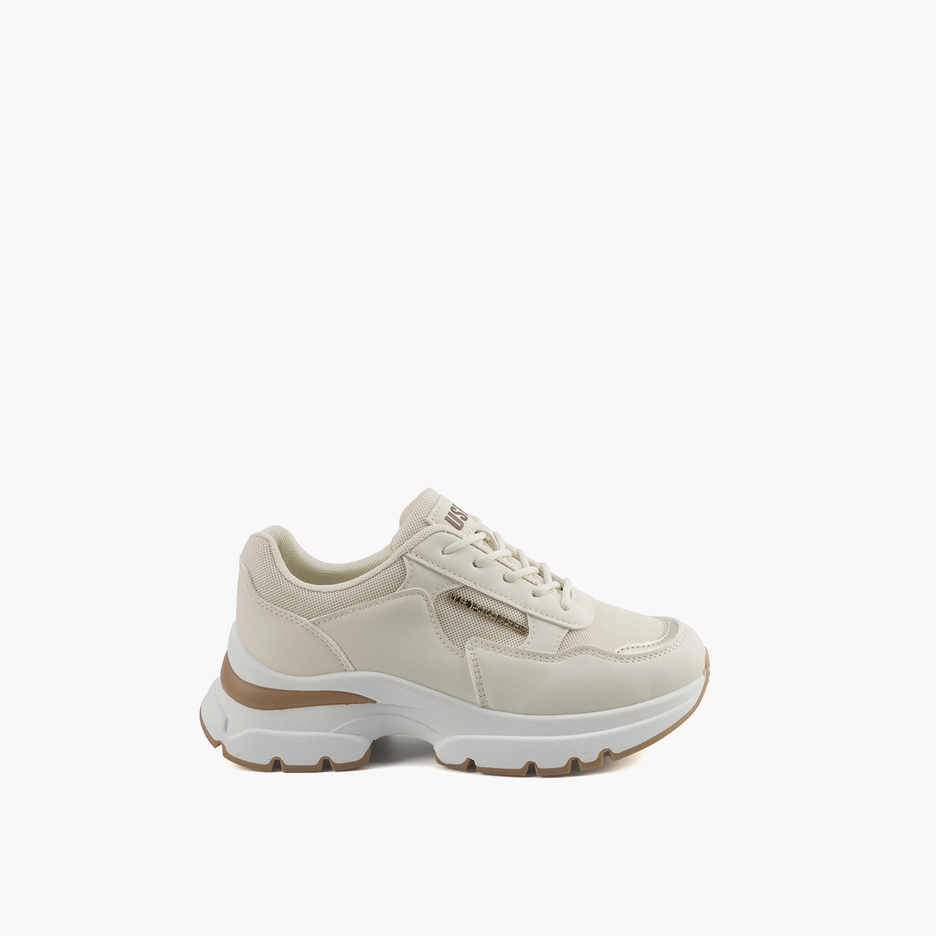 U.S. Polo Assn Women's Lace-Up Low Ankle Sneakers | LARISSA-GLB-5PR-WOMEN-OD-women-shoes-sneakers-image-2