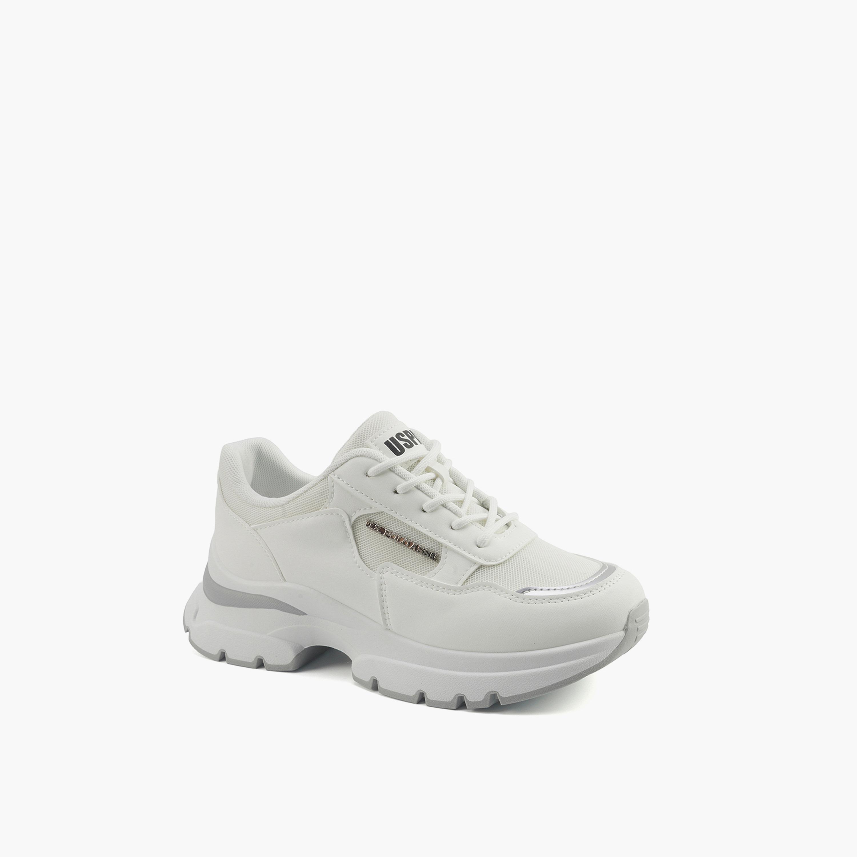 U.S. Polo Assn Women's Lace-Up Low Ankle Sneakers | LARISSA-GLB-5PR-WOMEN-OD-women-shoes-sneakers-image-1