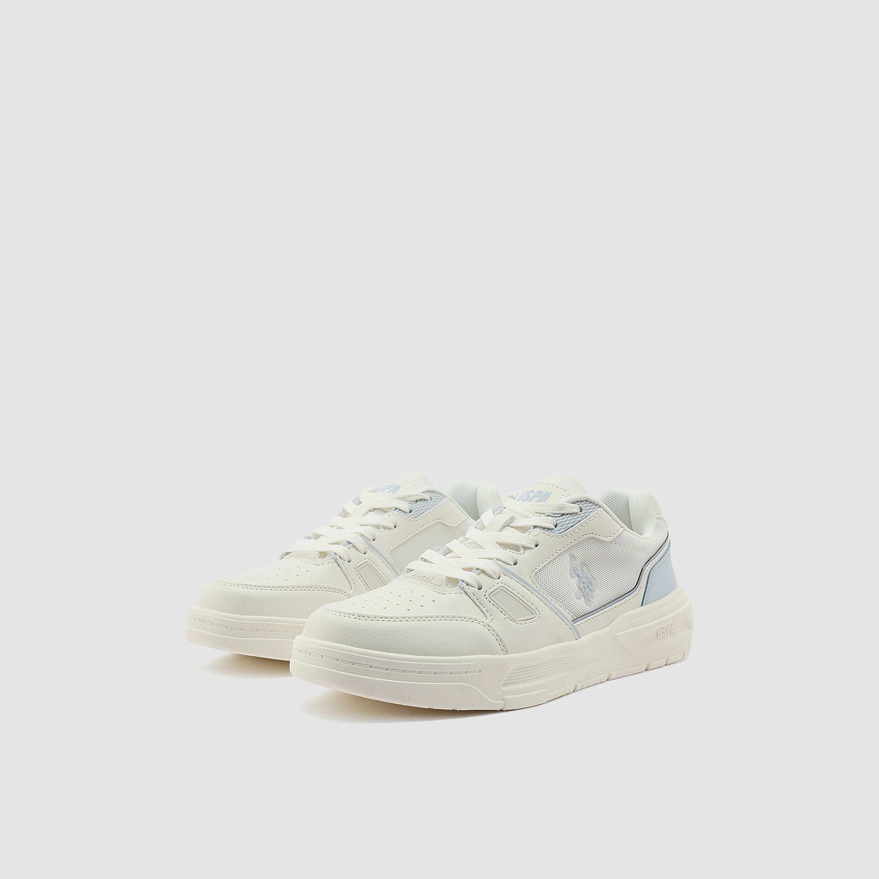 U.S. Polo Assn Women's Lace-Up Flat Low Ankle Sneakers | LAYS-GLB-6FX-women-shoes-sneakers-image-1