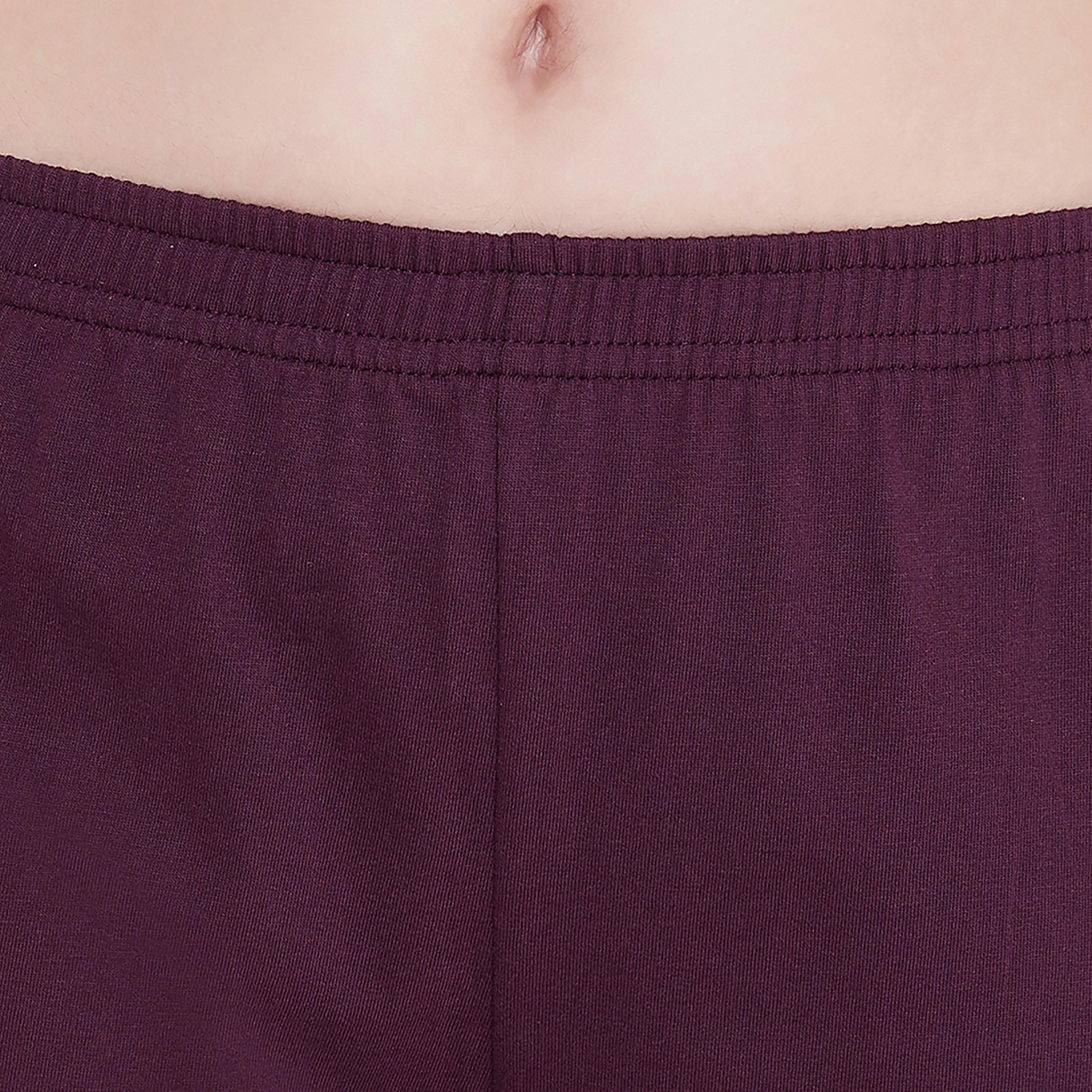 Clovia Solid Boxer Shorts with Side Pockets-women-clothing-nightwear-pyjamas-bottoms-image-4