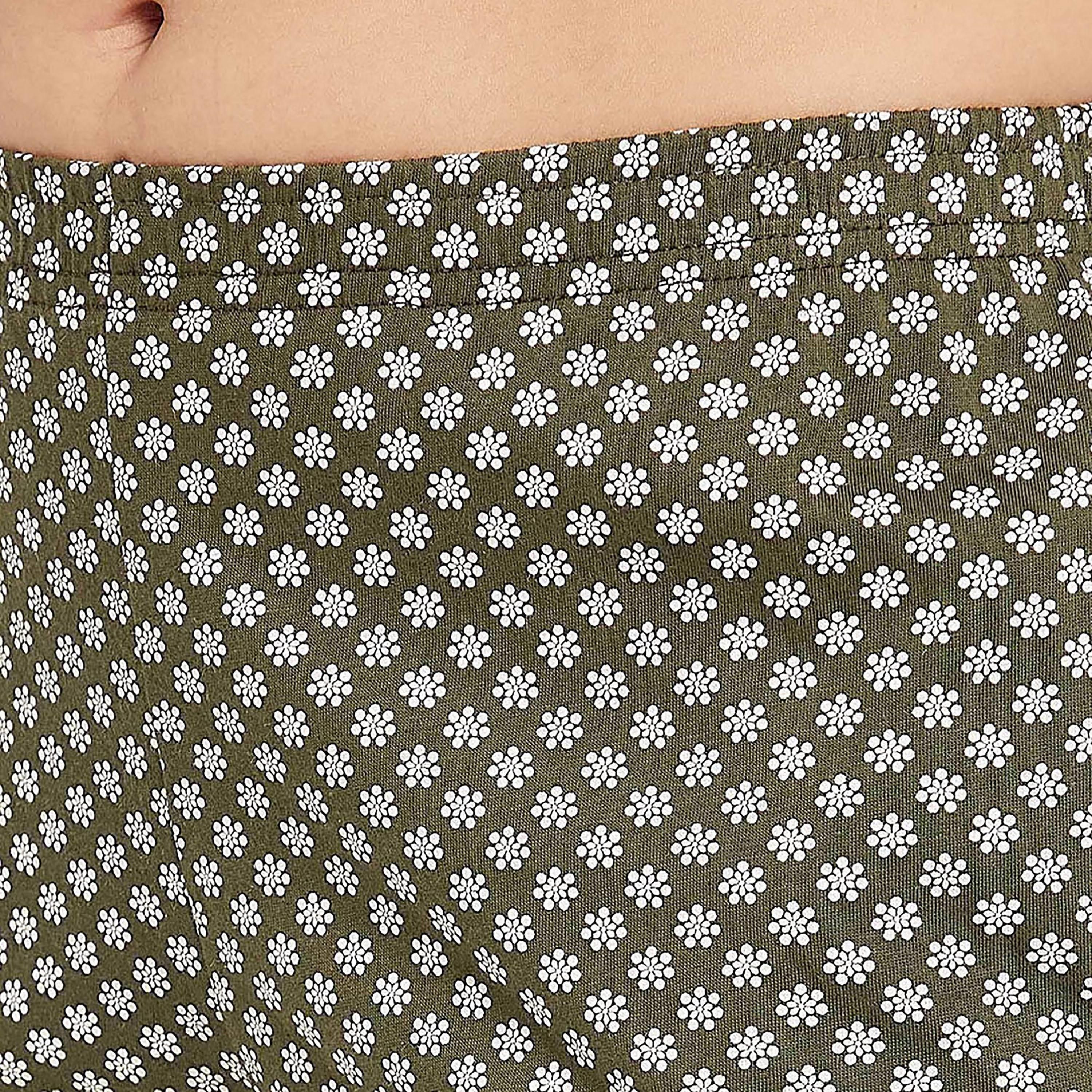 Clovia Floral Boxer Shorts with Side Pockets-women-clothing-nightwear-pyjamas-bottoms-image-4