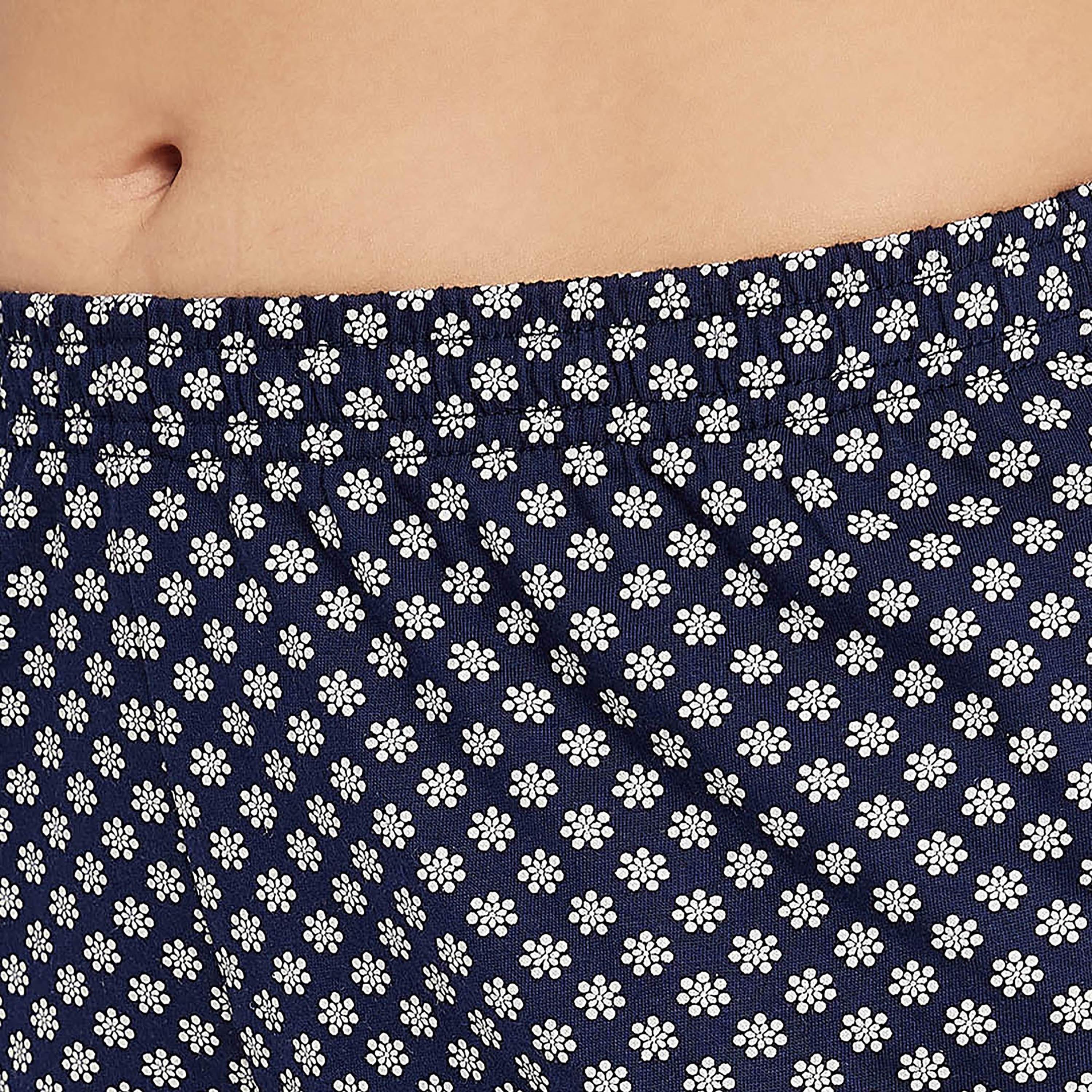 Clovia Floral Boxer Shorts with Side Pockets-women-clothing-nightwear-pyjamas-bottoms-image-4