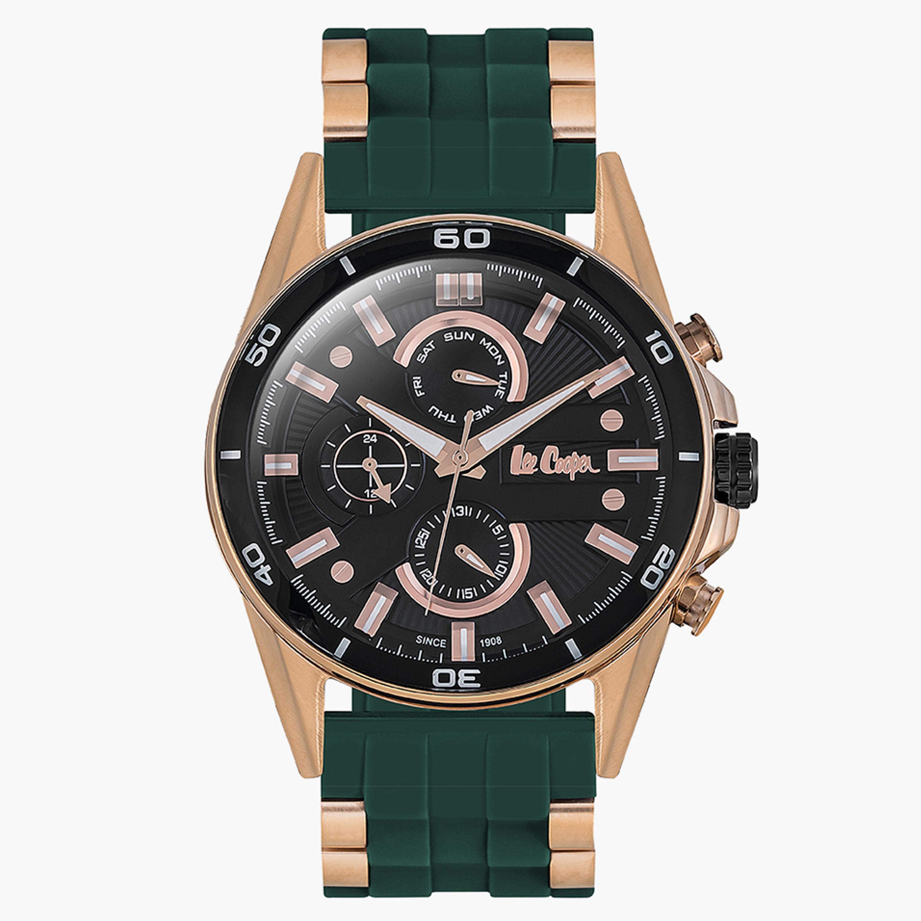 ساعة كرونوغراف متعددة الألوان بسوار معدني للرجال من لي كوبر LC06513.855-men-watchesandjewellery-watches-image-1