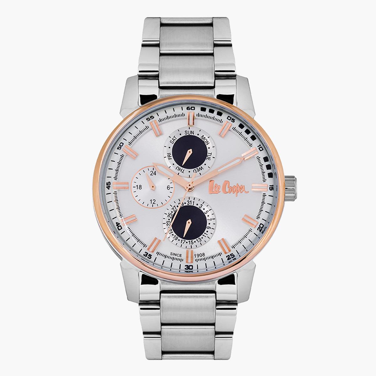 ساعة تناظرية للرجال بقرص أبيض من لي كوبر LC06581.530-men-watchesandjewellery-watches-image-1
