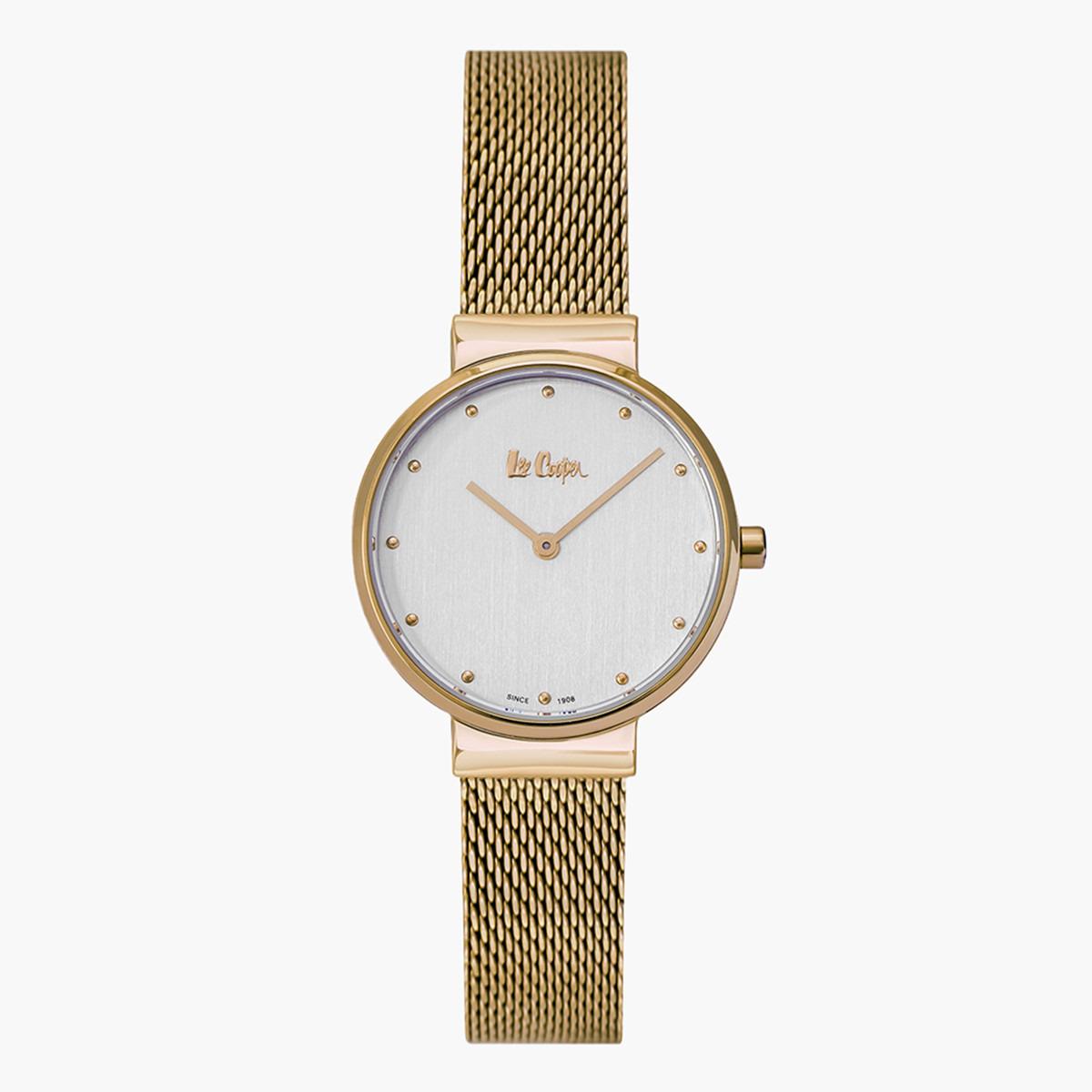 ساعة تناظرية للنساء من لي كوبر بقرص فضي - LC06870.130-women-watchesandjewellery-watches-image-1